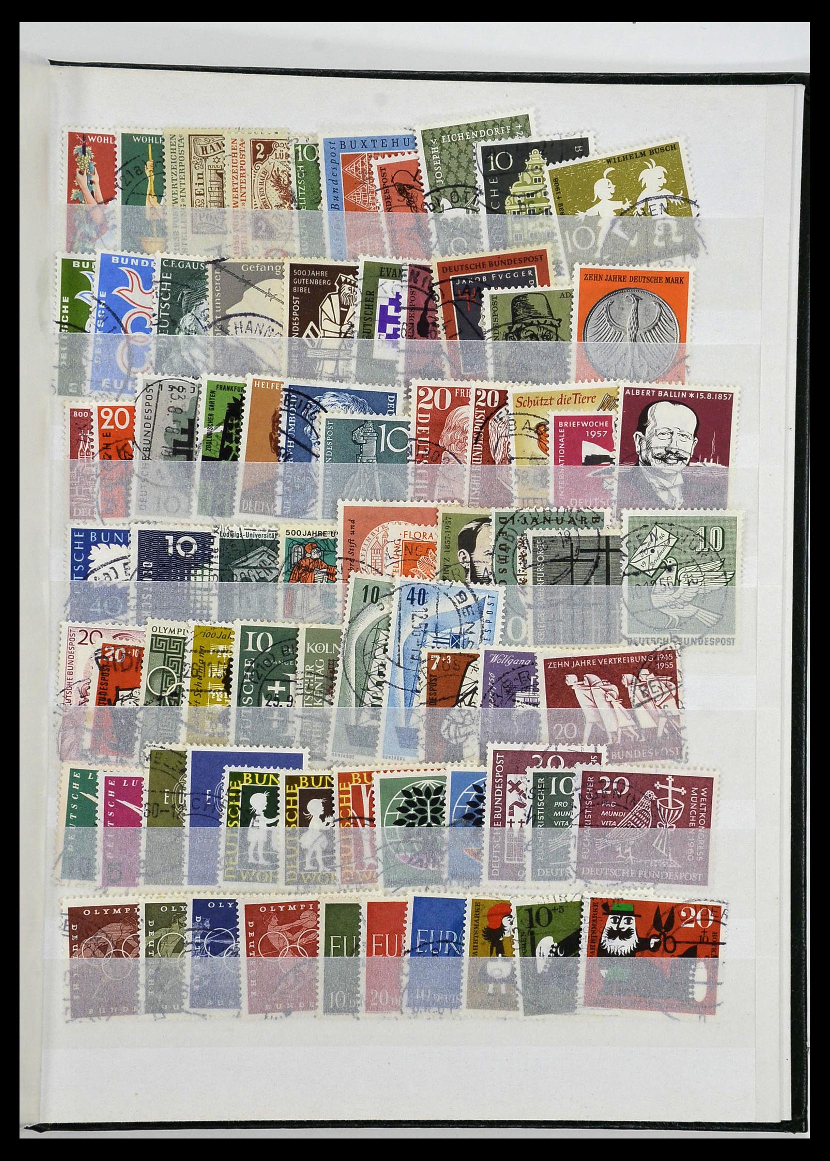34003 077 - Stamp collection 34003 Bundespost combinations 1950-2020.