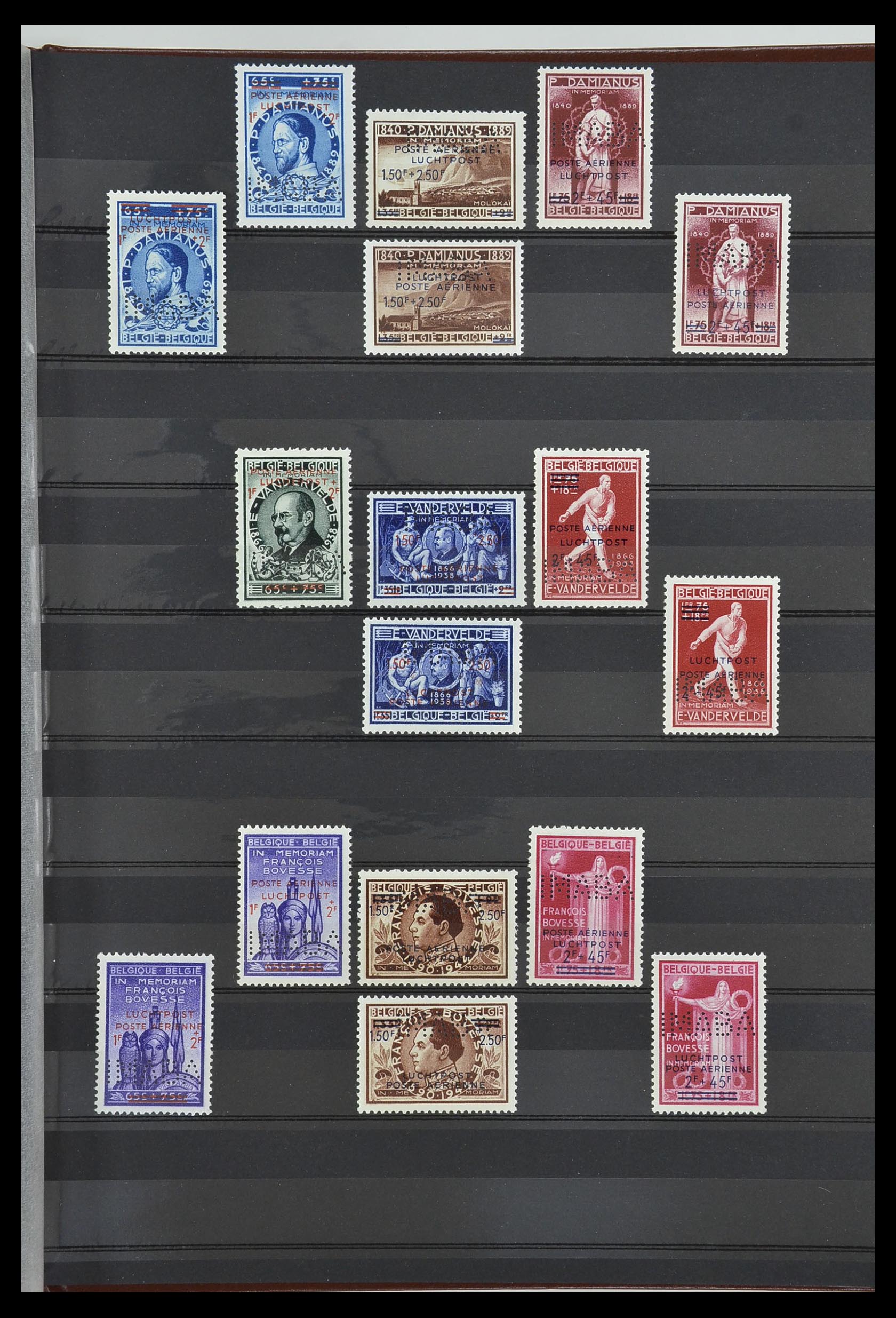 34004 003 - Postzegelverzameling 34004 België back of the book 1879-1985.