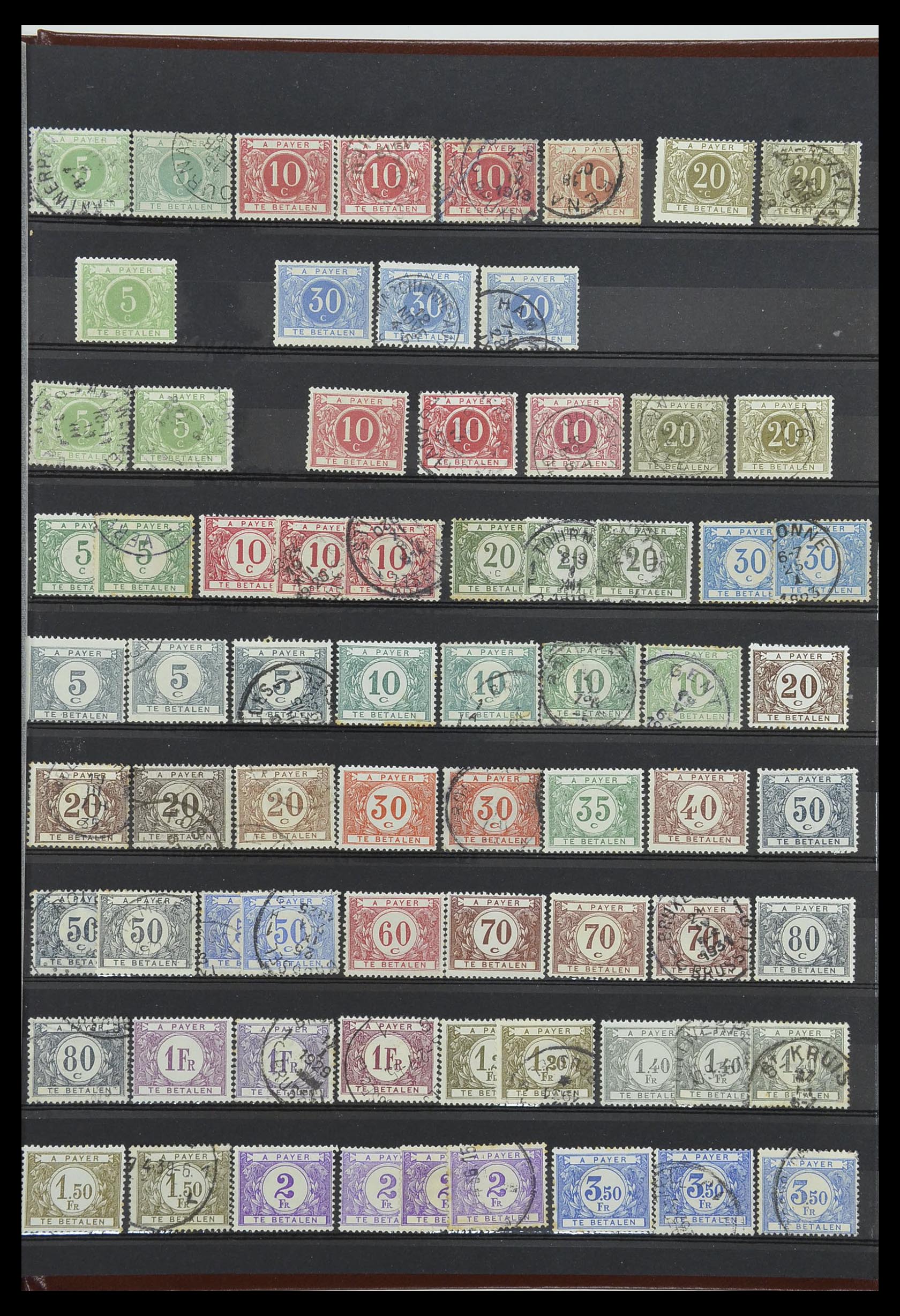 34004 009 - Postzegelverzameling 34004 België back of the book 1879-1985.