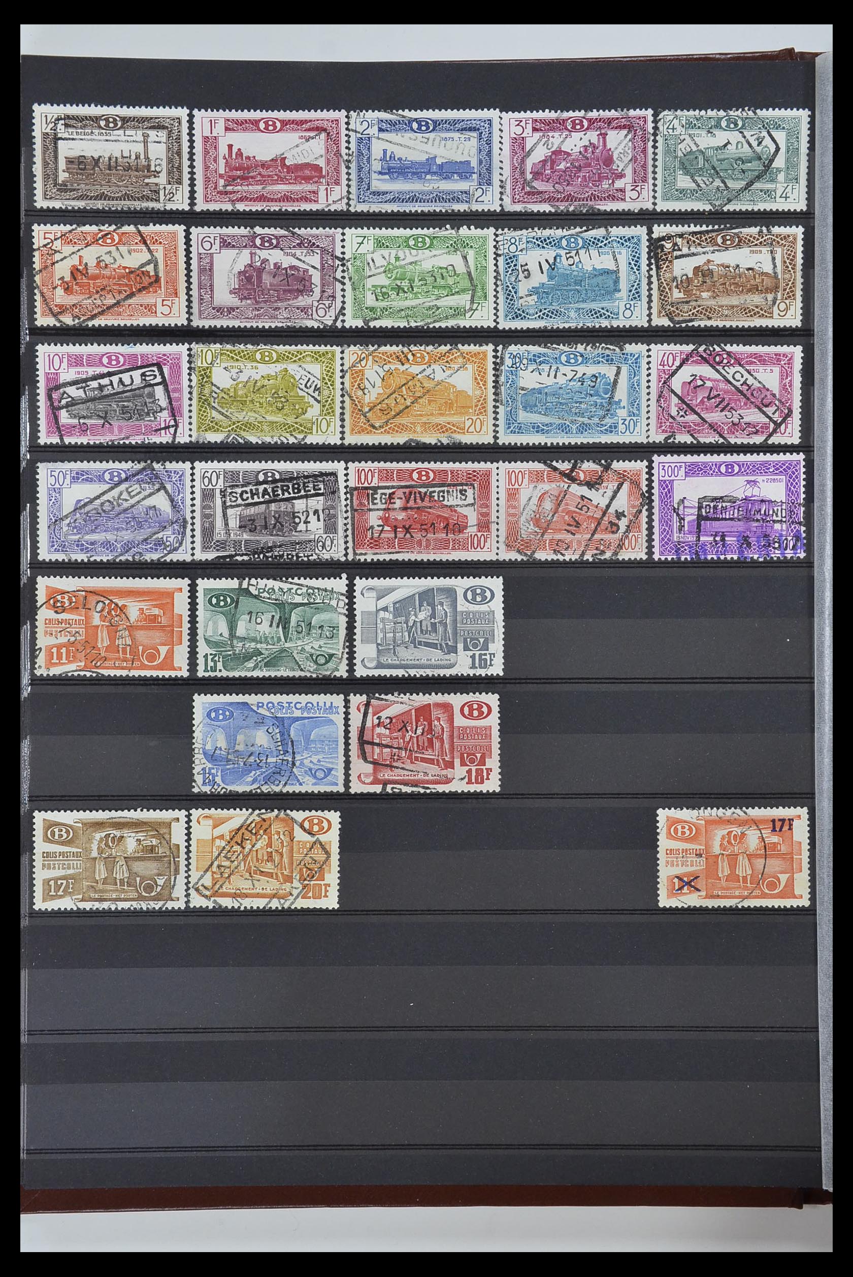 34004 020 - Postzegelverzameling 34004 België back of the book 1879-1985.