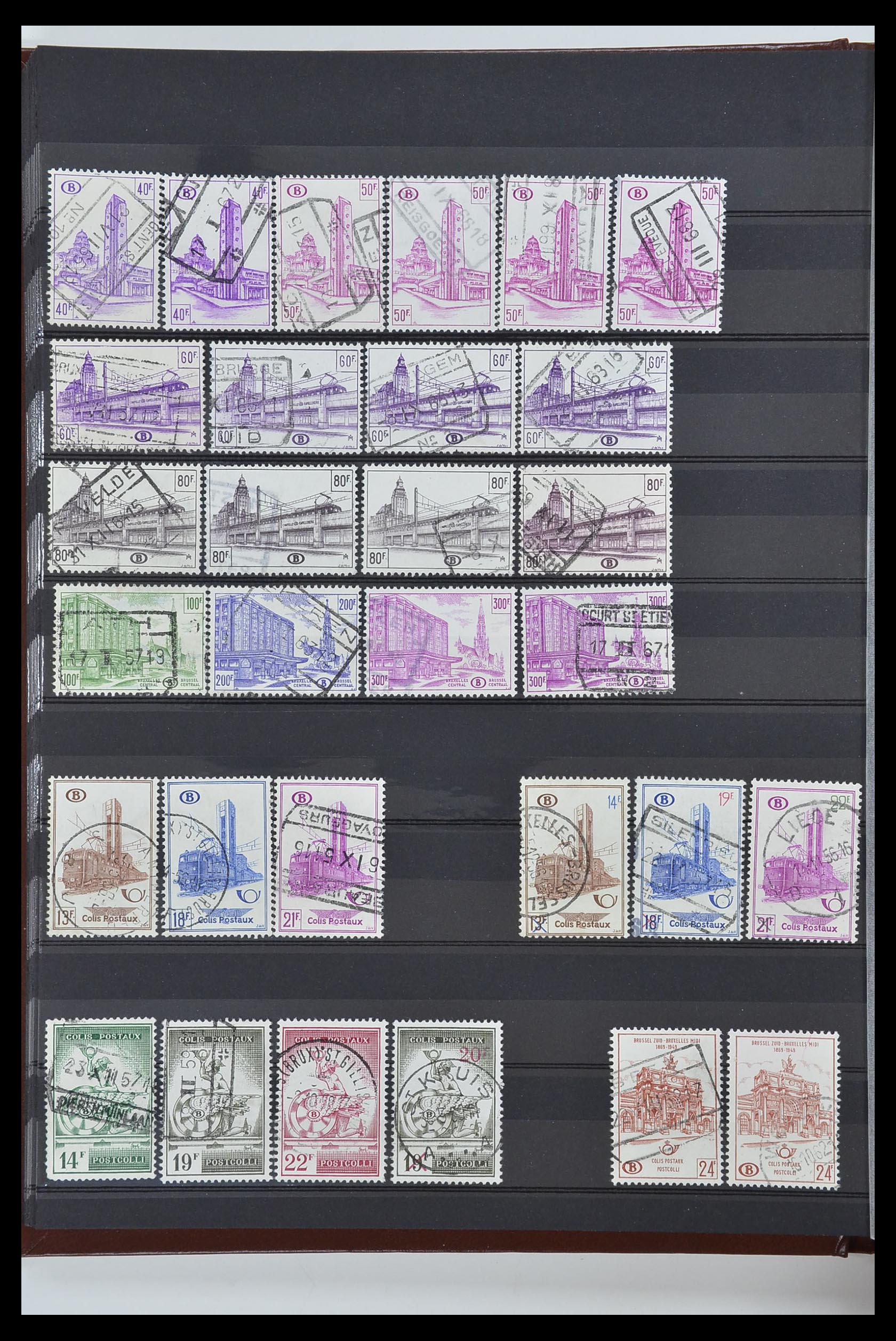 34004 022 - Postzegelverzameling 34004 België back of the book 1879-1985.