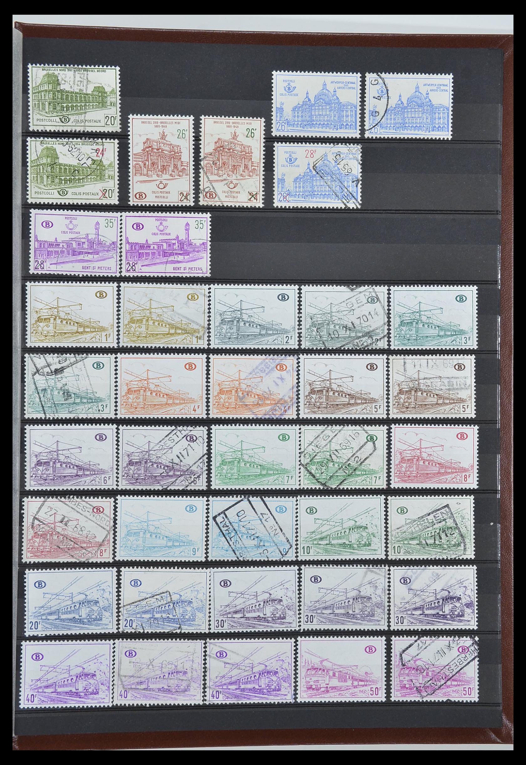 34004 023 - Postzegelverzameling 34004 België back of the book 1879-1985.