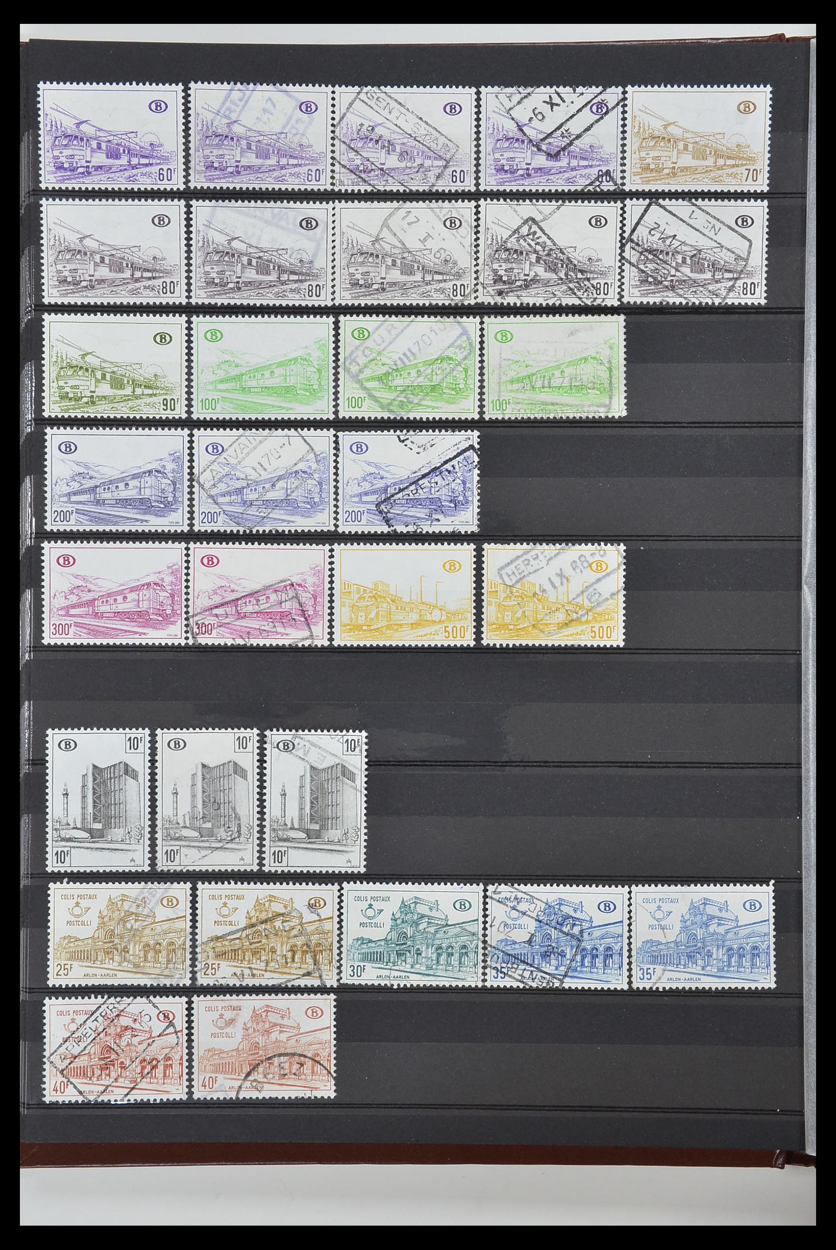 34004 025 - Postzegelverzameling 34004 België back of the book 1879-1985.
