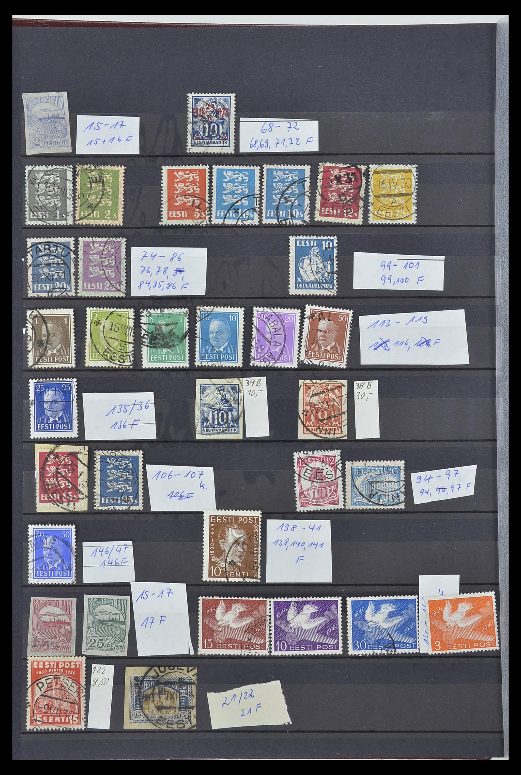 34006 010 - Postzegelverzameling 34006 Baltische Staten 1918-2008.