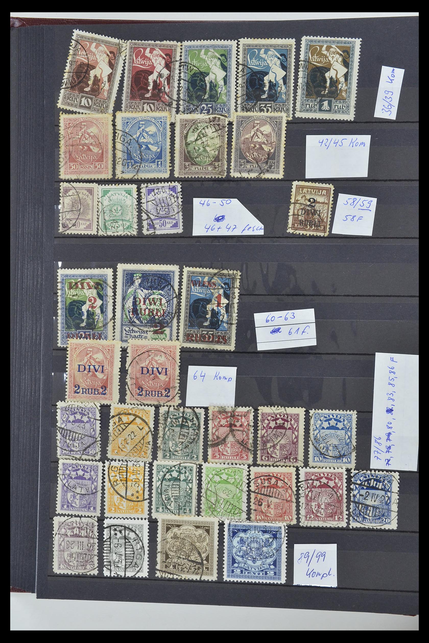 34006 014 - Postzegelverzameling 34006 Baltische Staten 1918-2008.