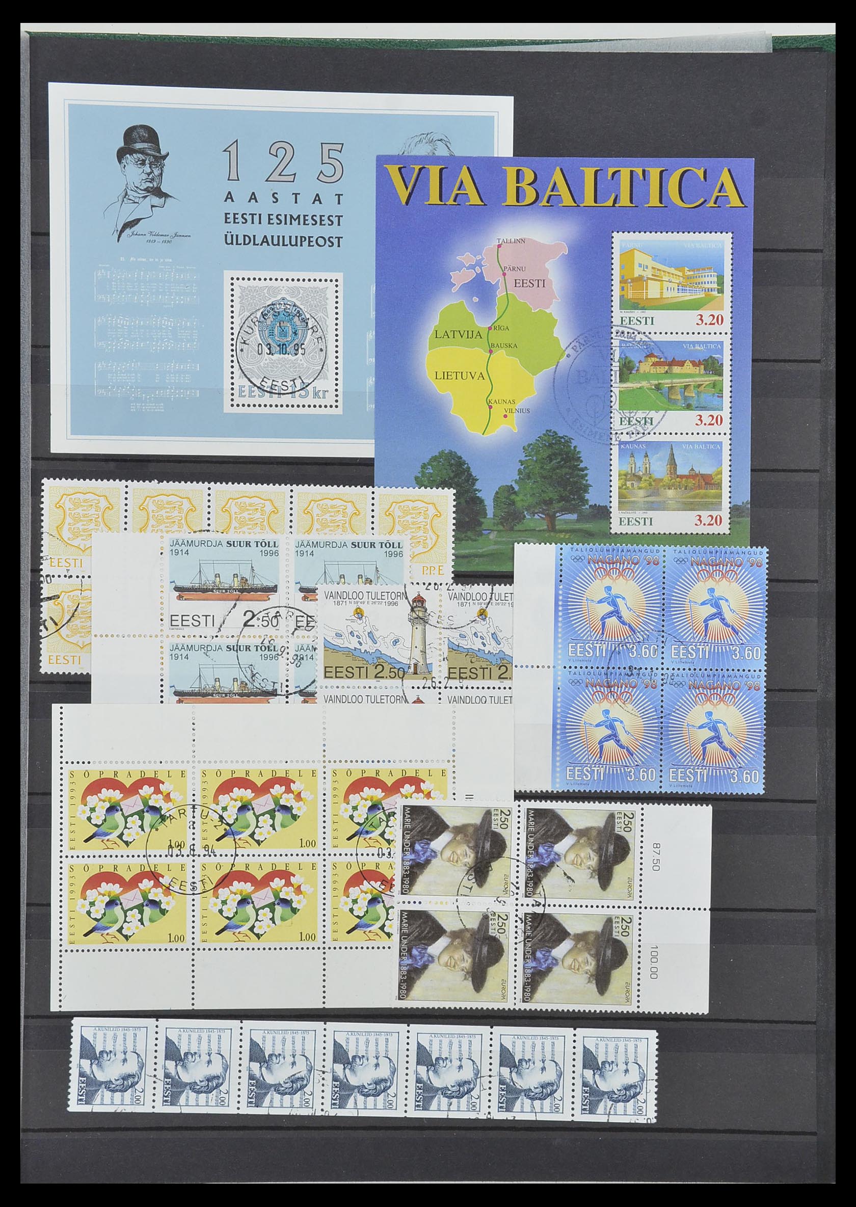 34006 036 - Stamp collection 34006 Baltic States 1918-2008.