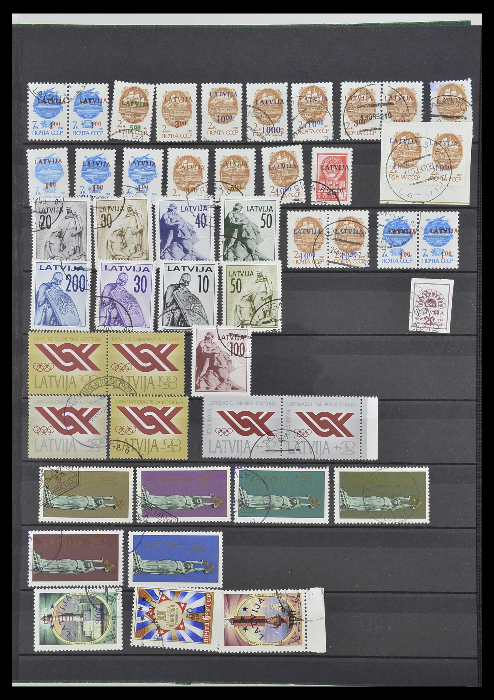 34006 038 - Postzegelverzameling 34006 Baltische Staten 1918-2008.
