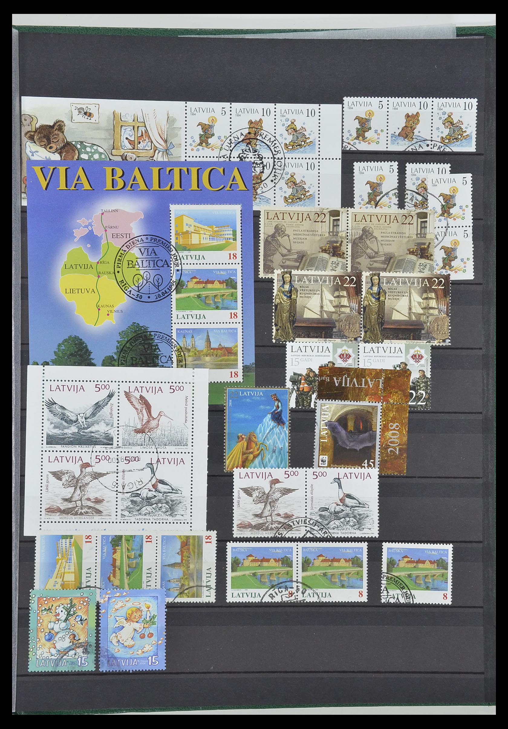 34006 045 - Postzegelverzameling 34006 Baltische Staten 1918-2008.