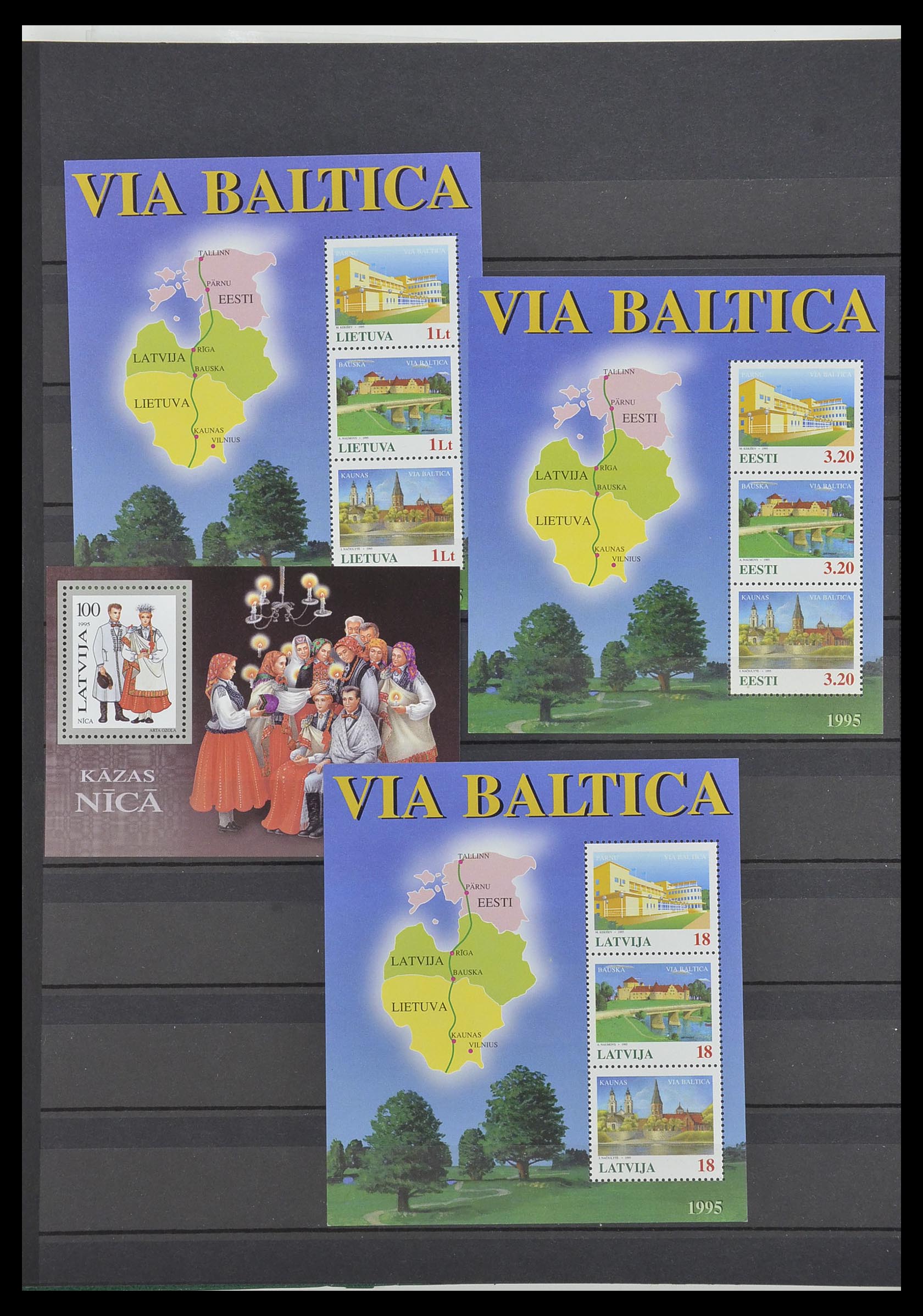 34006 052 - Stamp collection 34006 Baltic States 1918-2008.
