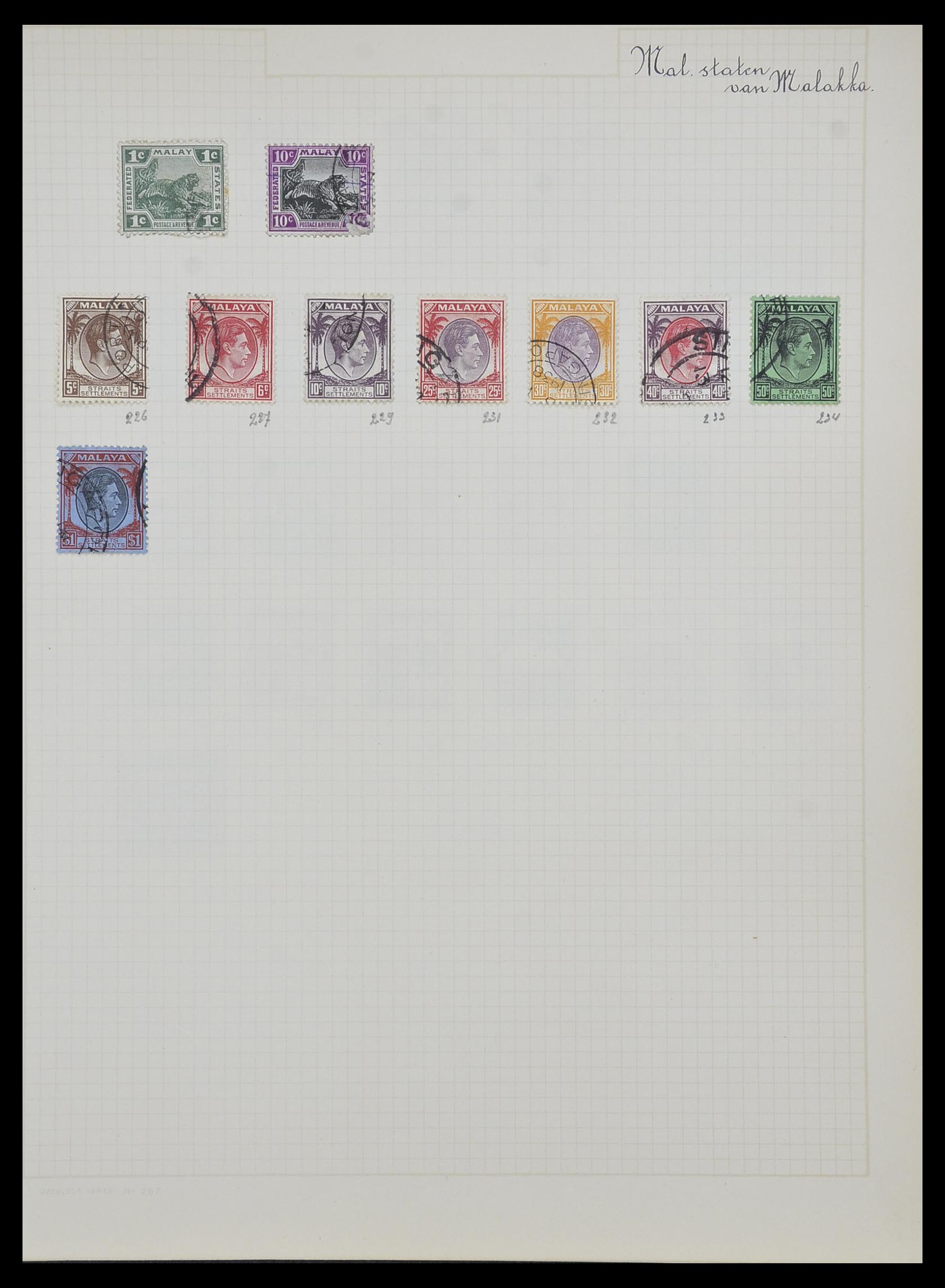 34007 034 - Postzegelverzameling 34007 Engeland en koloniën 1868-1970.
