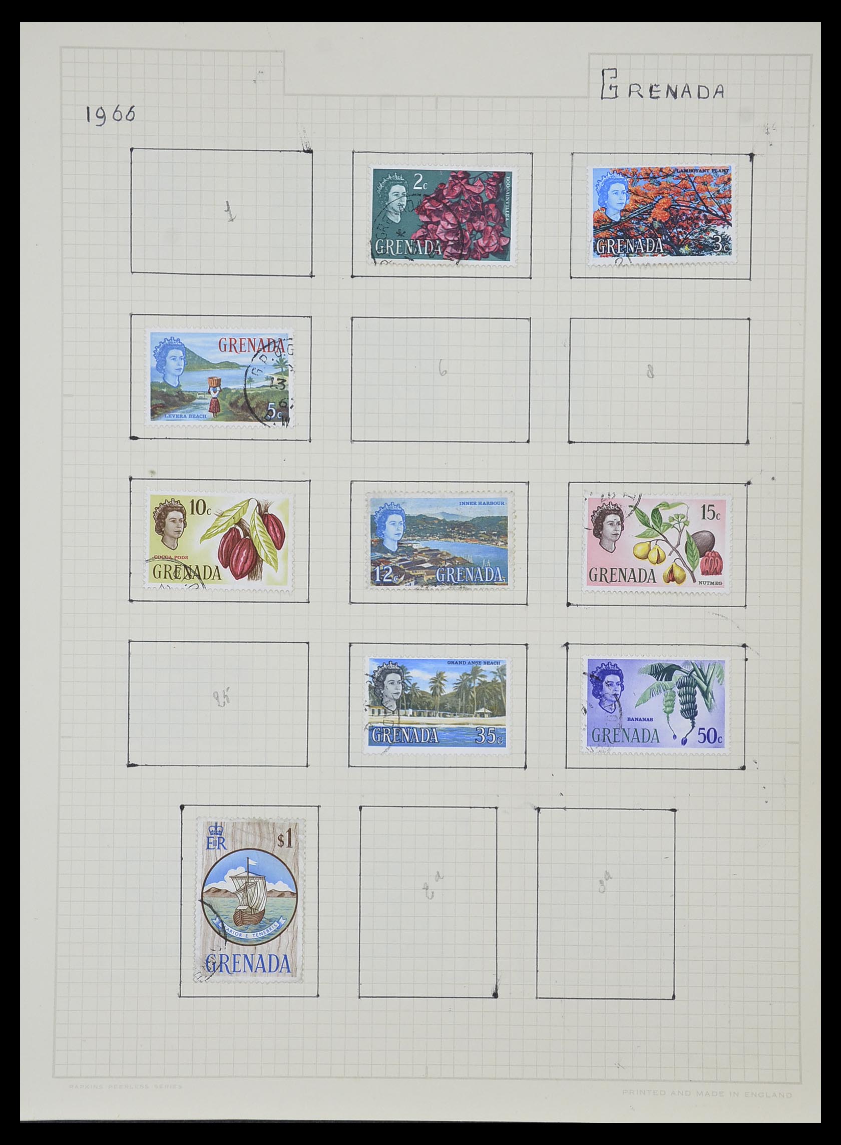 34007 036 - Postzegelverzameling 34007 Engeland en koloniën 1868-1970.