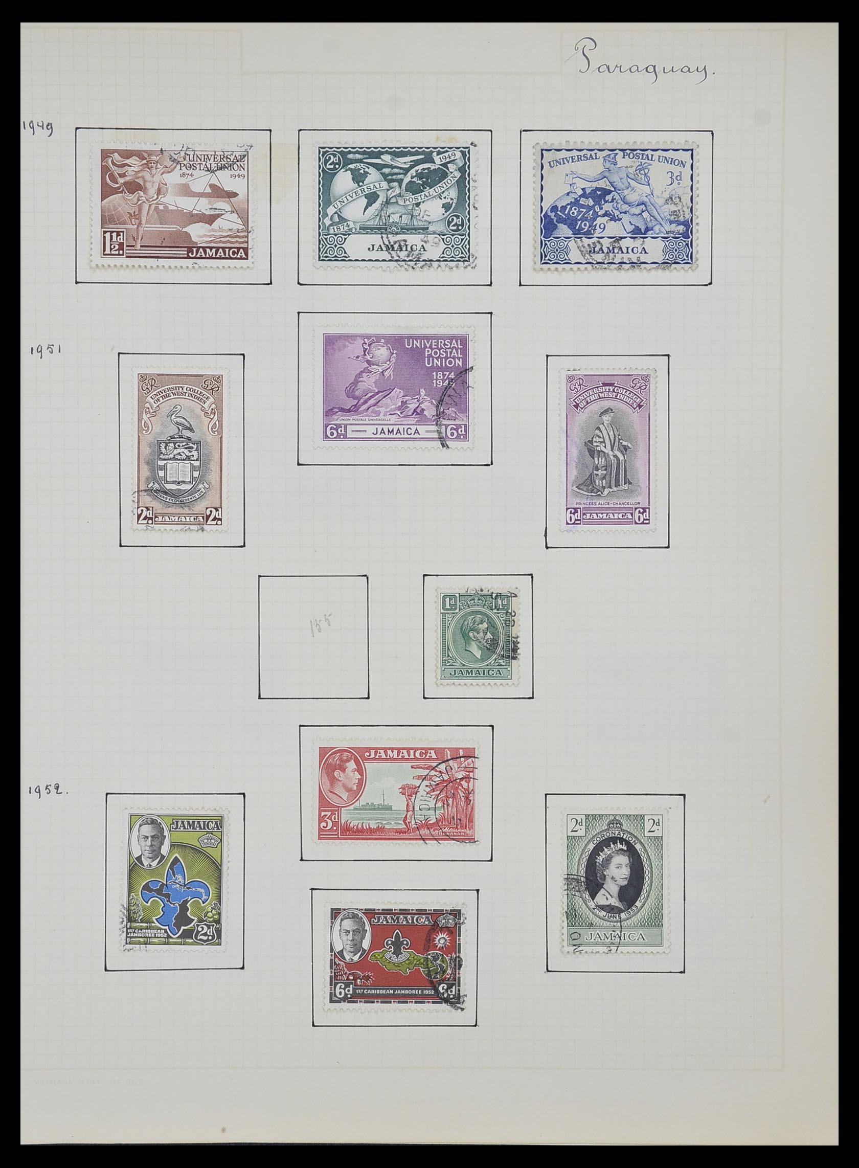 34007 038 - Postzegelverzameling 34007 Engeland en koloniën 1868-1970.