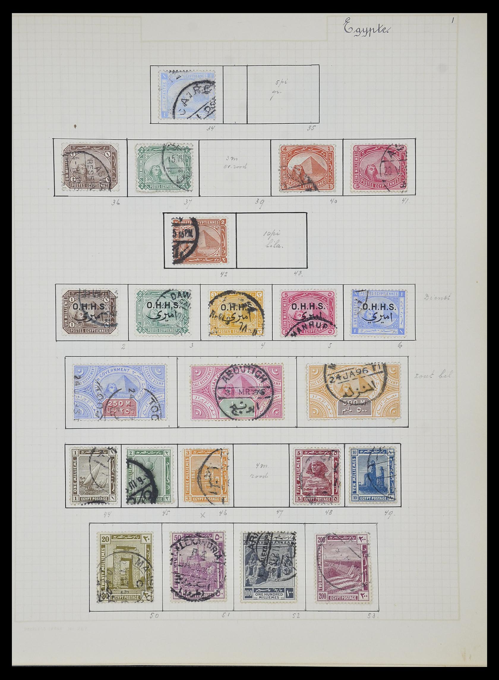 34007 041 - Postzegelverzameling 34007 Engeland en koloniën 1868-1970.