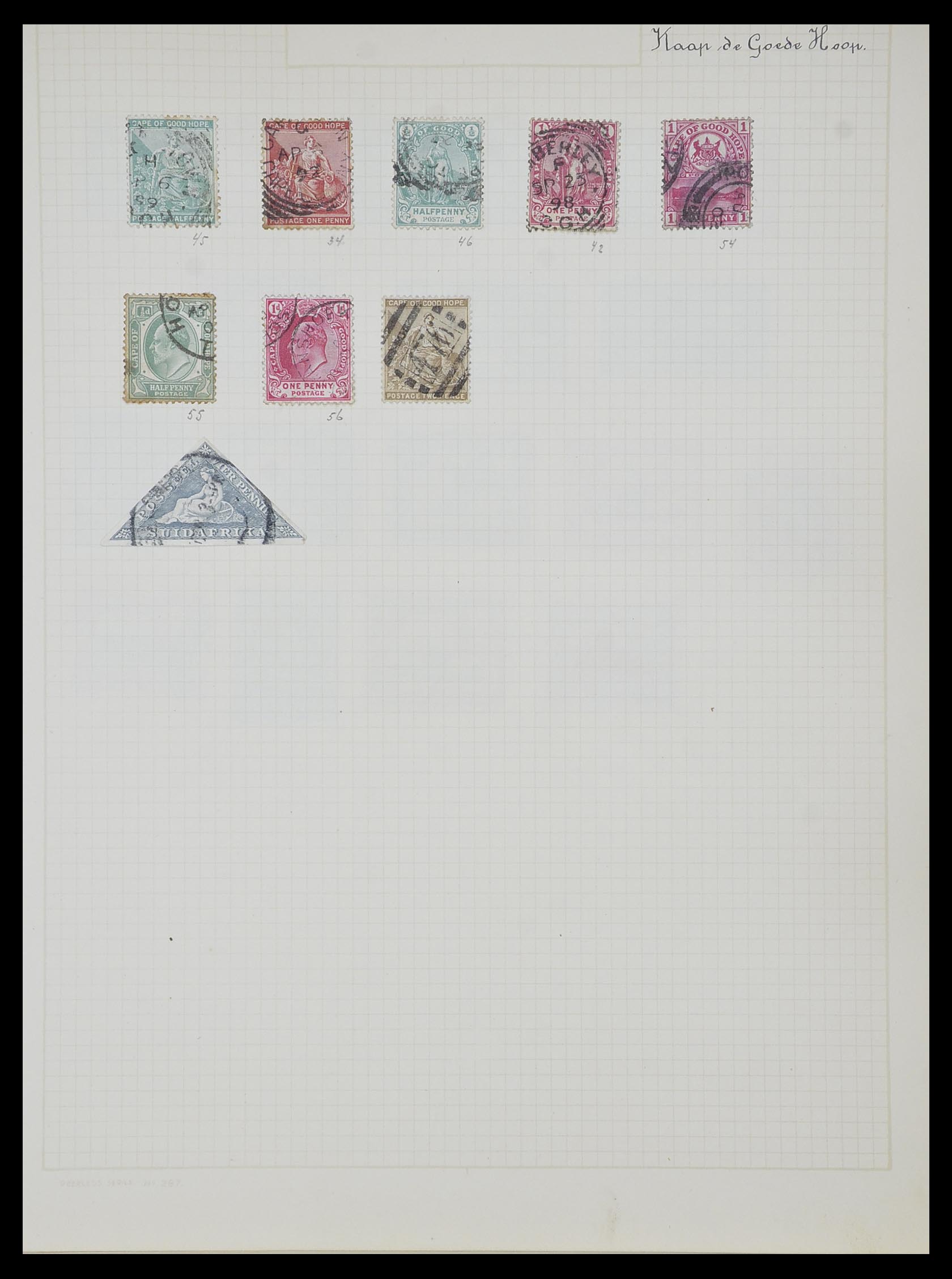 34007 045 - Postzegelverzameling 34007 Engeland en koloniën 1868-1970.