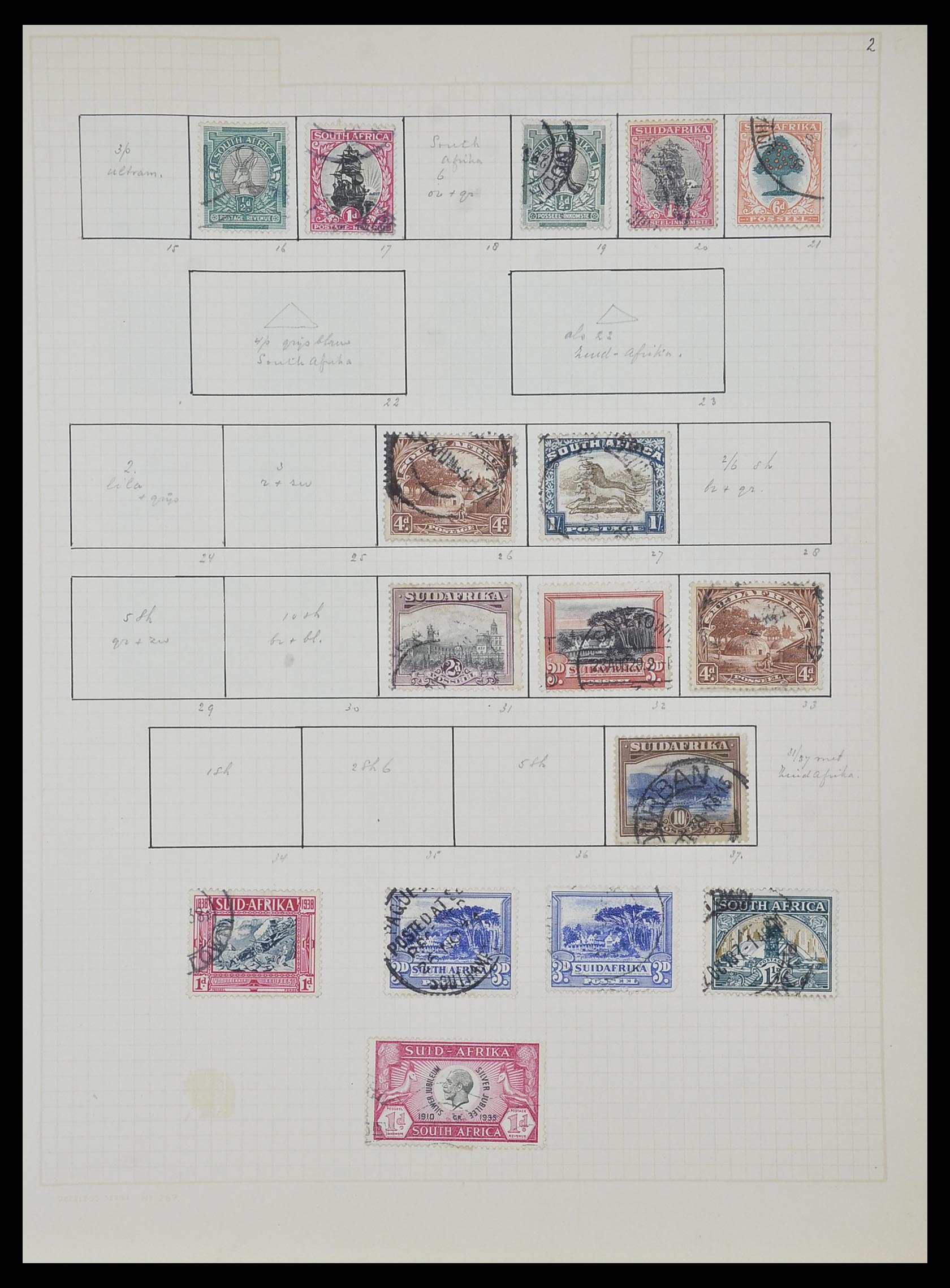 34007 049 - Postzegelverzameling 34007 Engeland en koloniën 1868-1970.