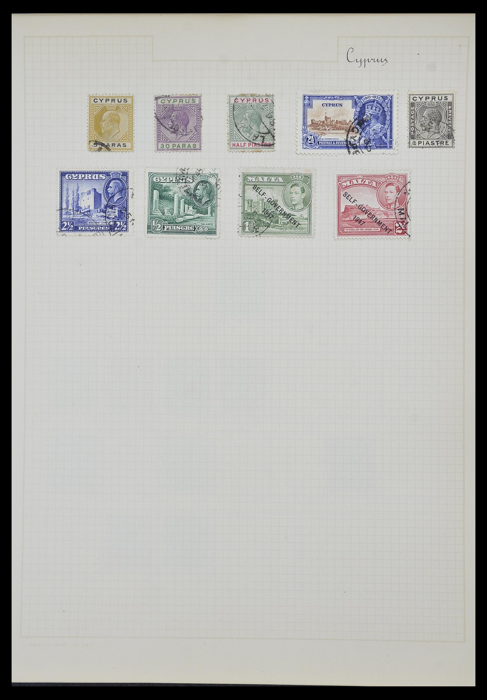 34007 059 - Postzegelverzameling 34007 Engeland en koloniën 1868-1970.
