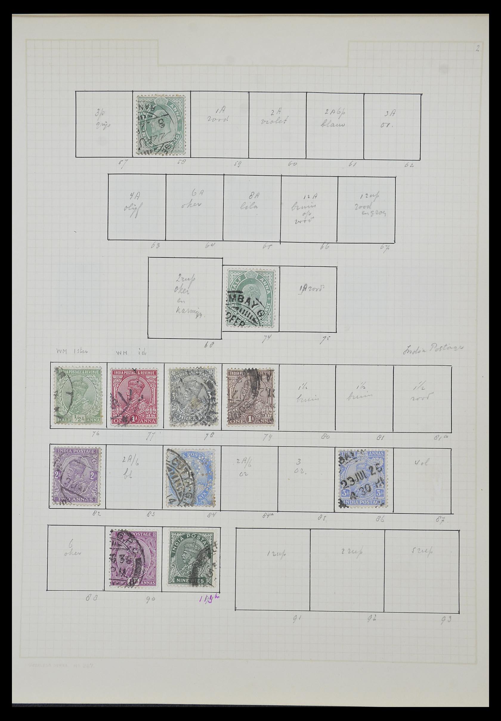 34007 060 - Postzegelverzameling 34007 Engeland en koloniën 1868-1970.