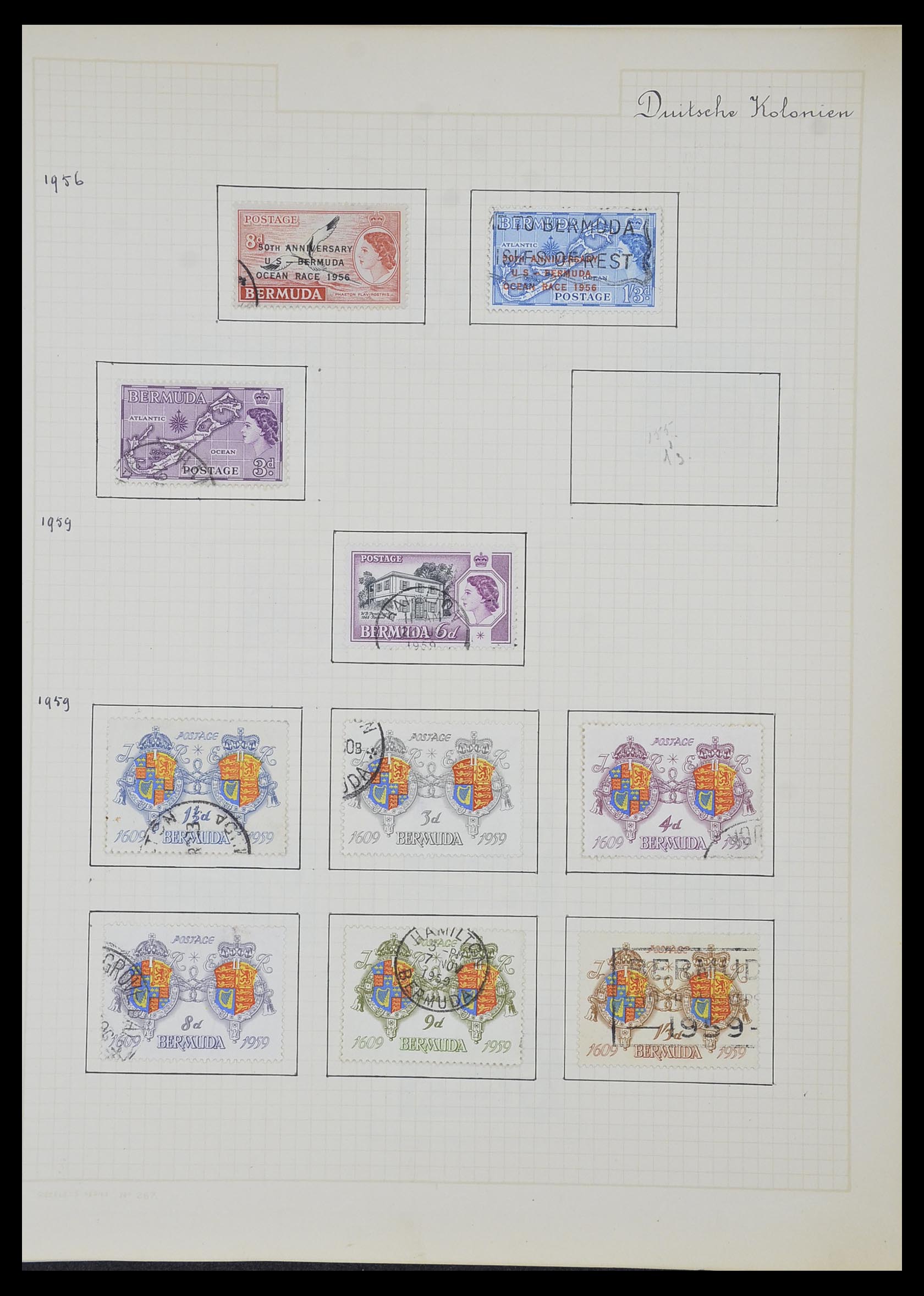 34007 201 - Postzegelverzameling 34007 Engeland en koloniën 1868-1970.