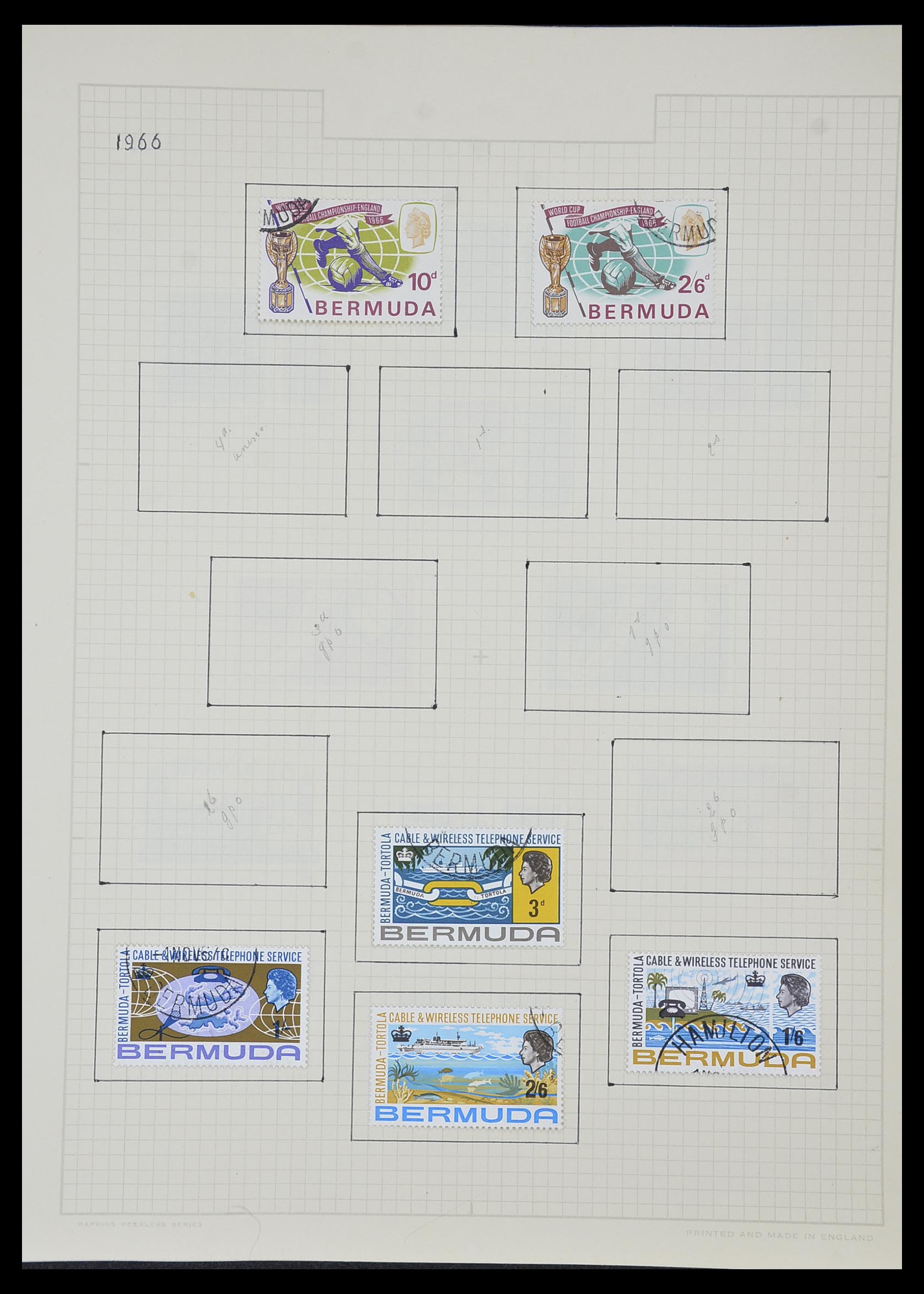 34007 205 - Postzegelverzameling 34007 Engeland en koloniën 1868-1970.