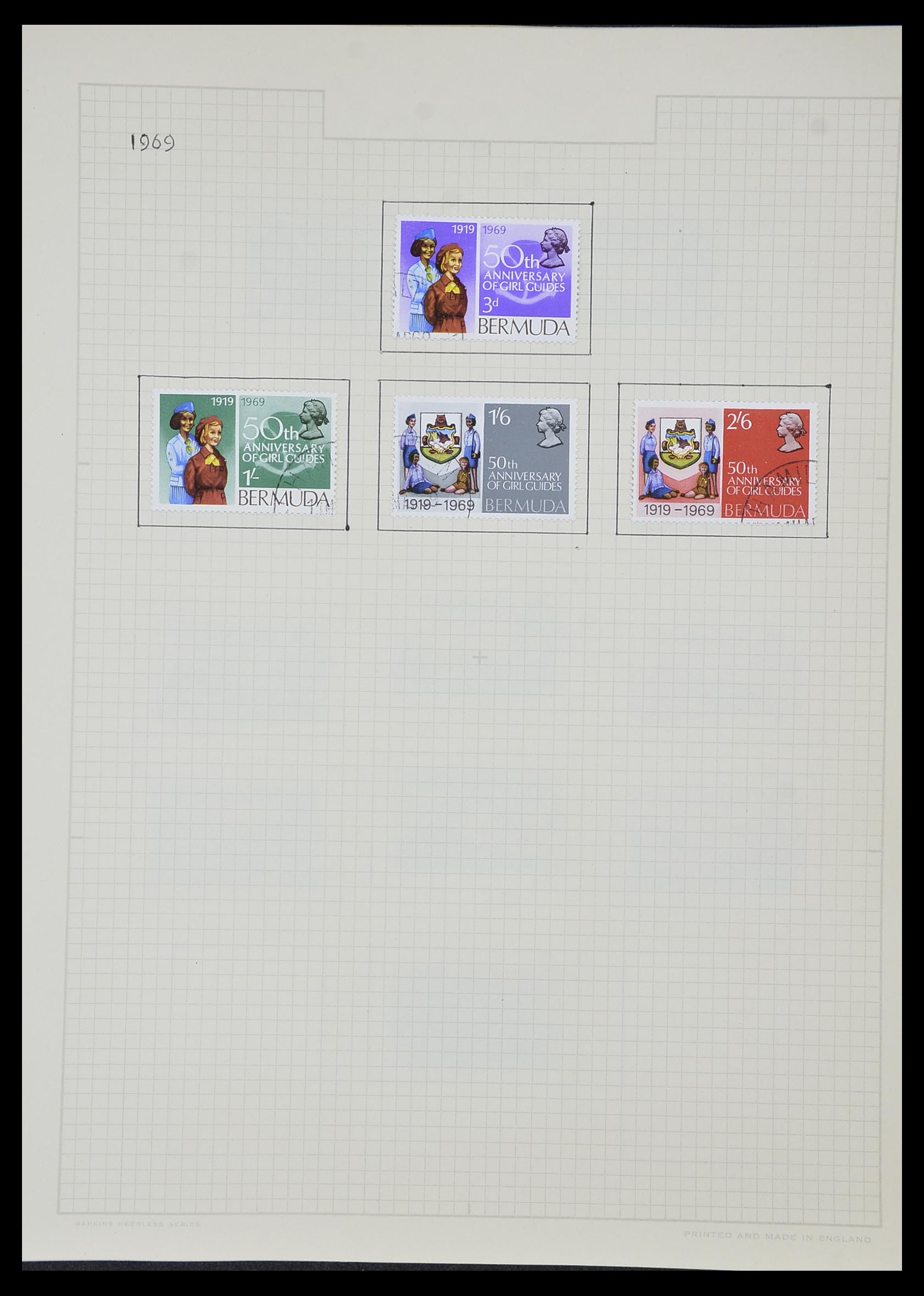34007 207 - Postzegelverzameling 34007 Engeland en koloniën 1868-1970.