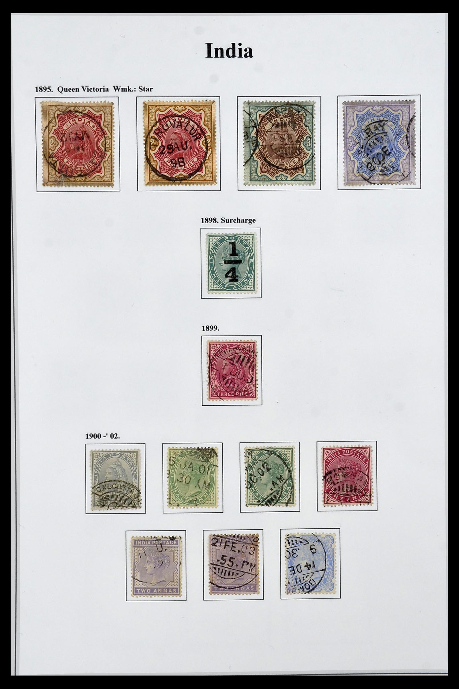 34010 002 - Postzegelverzameling 34010 India en Staten 1854-2018!