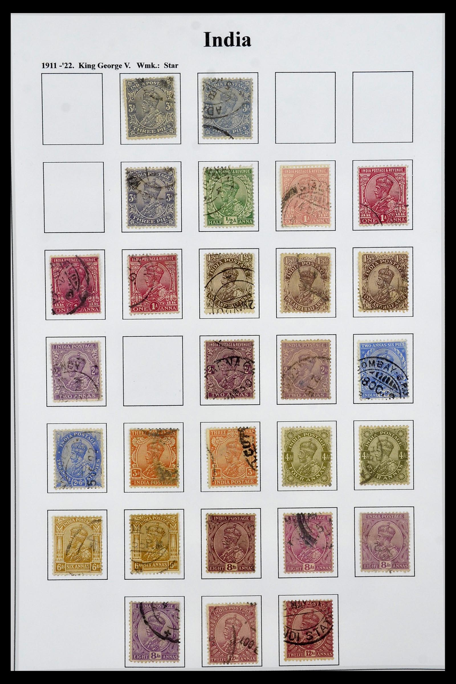 34010 004 - Postzegelverzameling 34010 India en Staten 1854-2018!