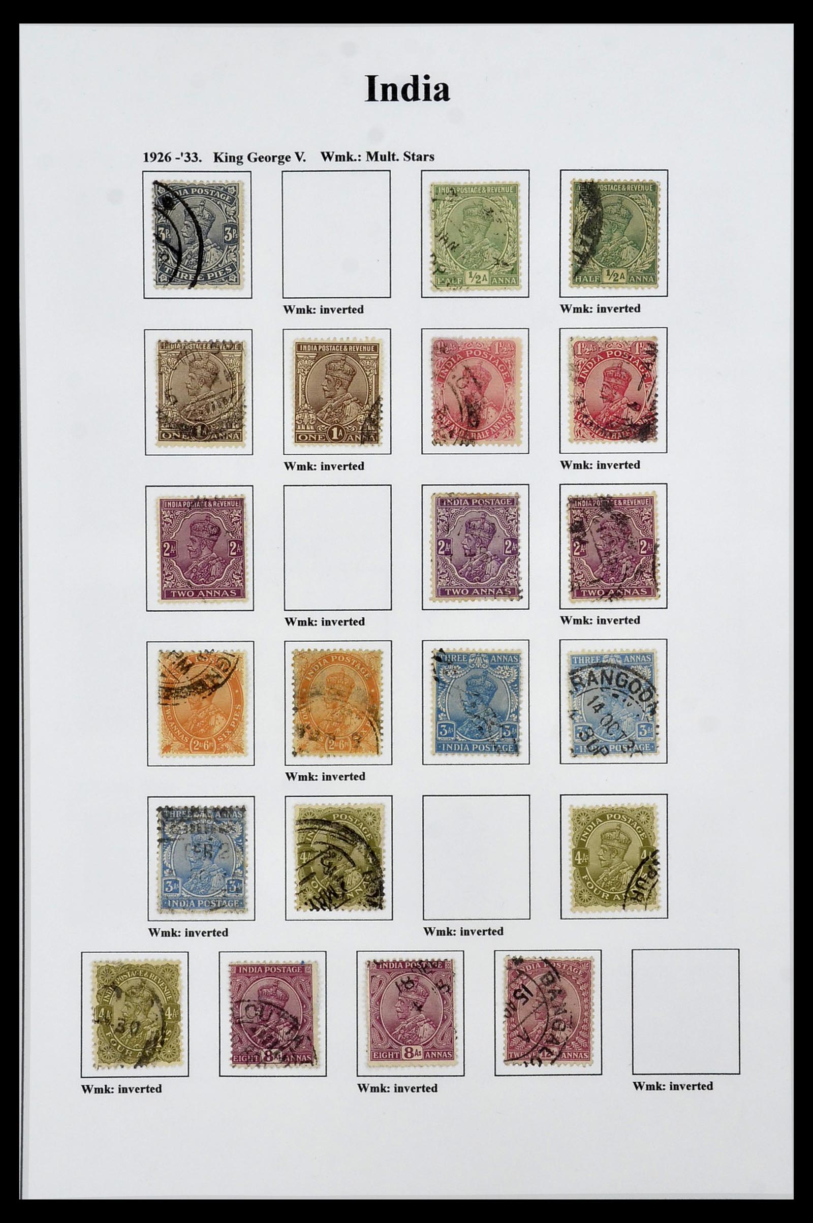34010 006 - Postzegelverzameling 34010 India en Staten 1854-2018!