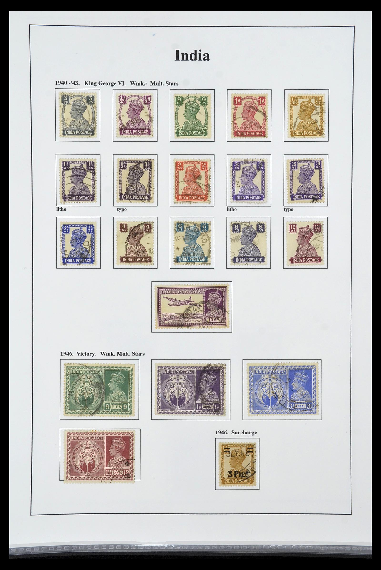 34010 011 - Postzegelverzameling 34010 India en Staten 1854-2018!