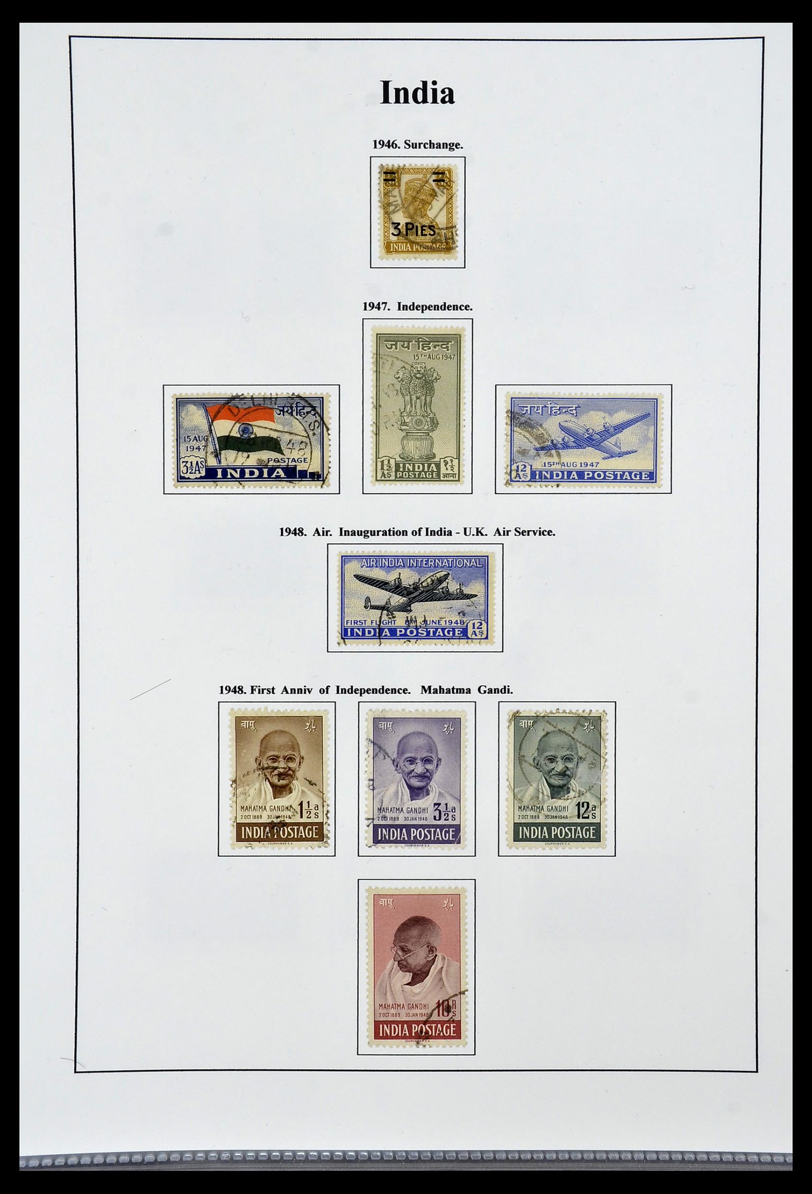 34010 012 - Stamp collection 34010 India and States 1854-2018!