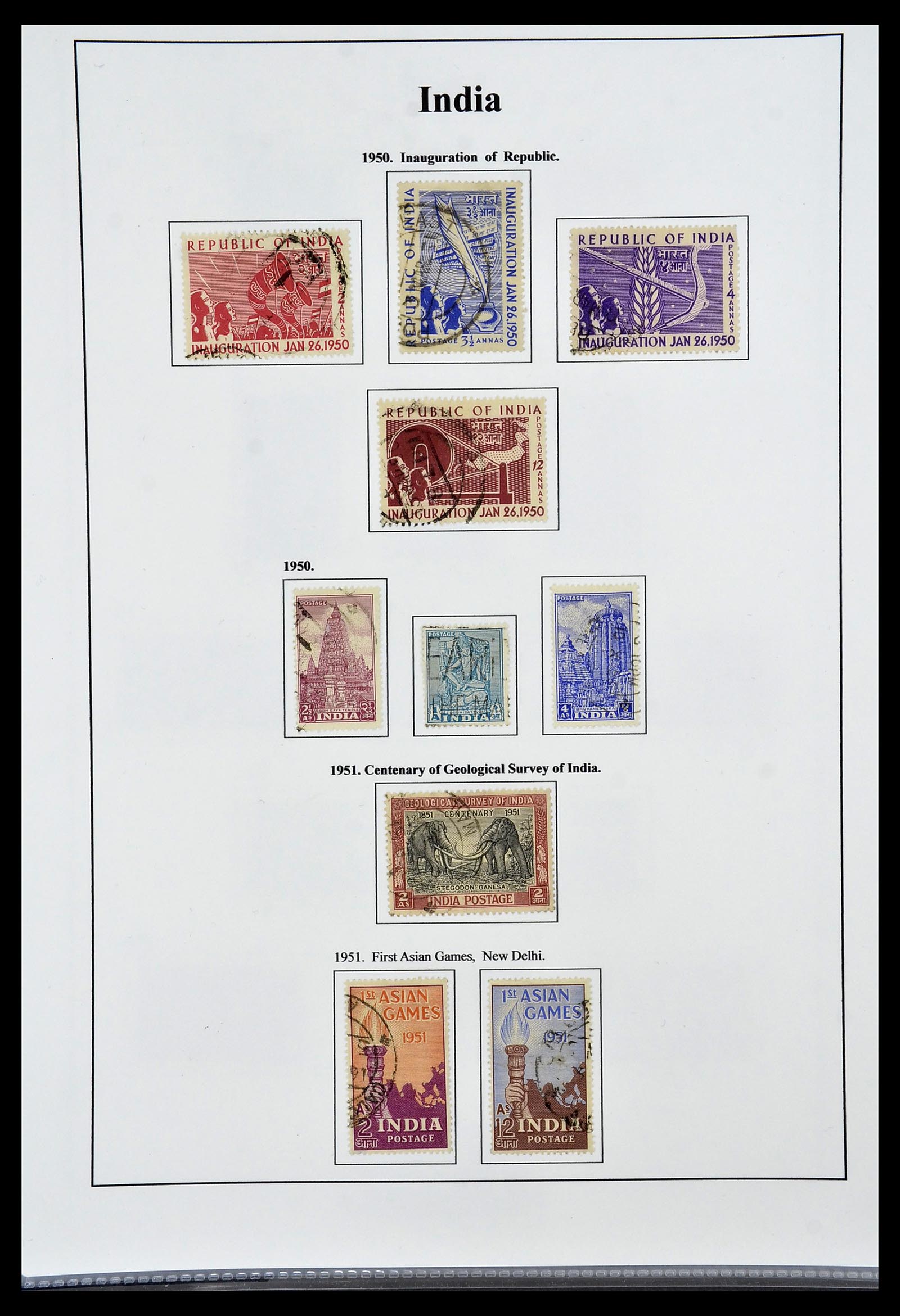 34010 014 - Postzegelverzameling 34010 India en Staten 1854-2018!