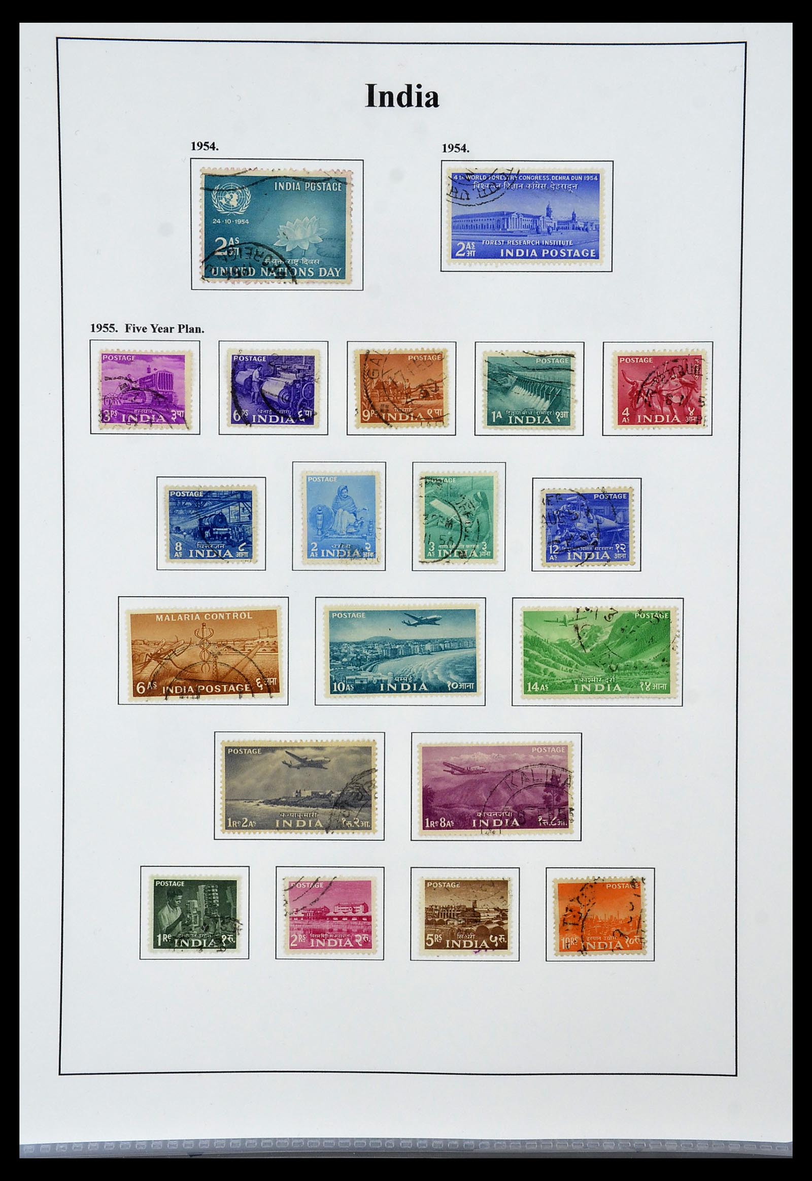 34010 016 - Stamp collection 34010 India and States 1854-2018!