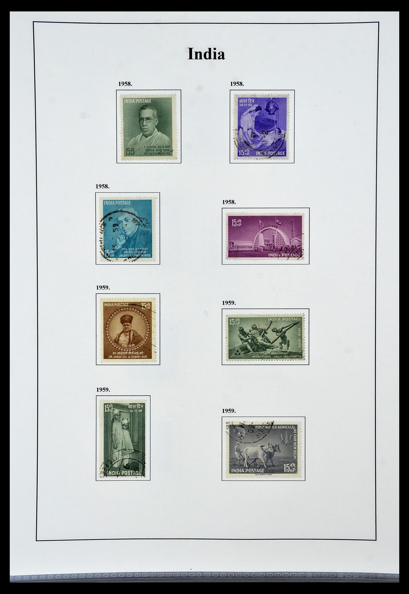 34010 020 - Stamp collection 34010 India and States 1854-2018!