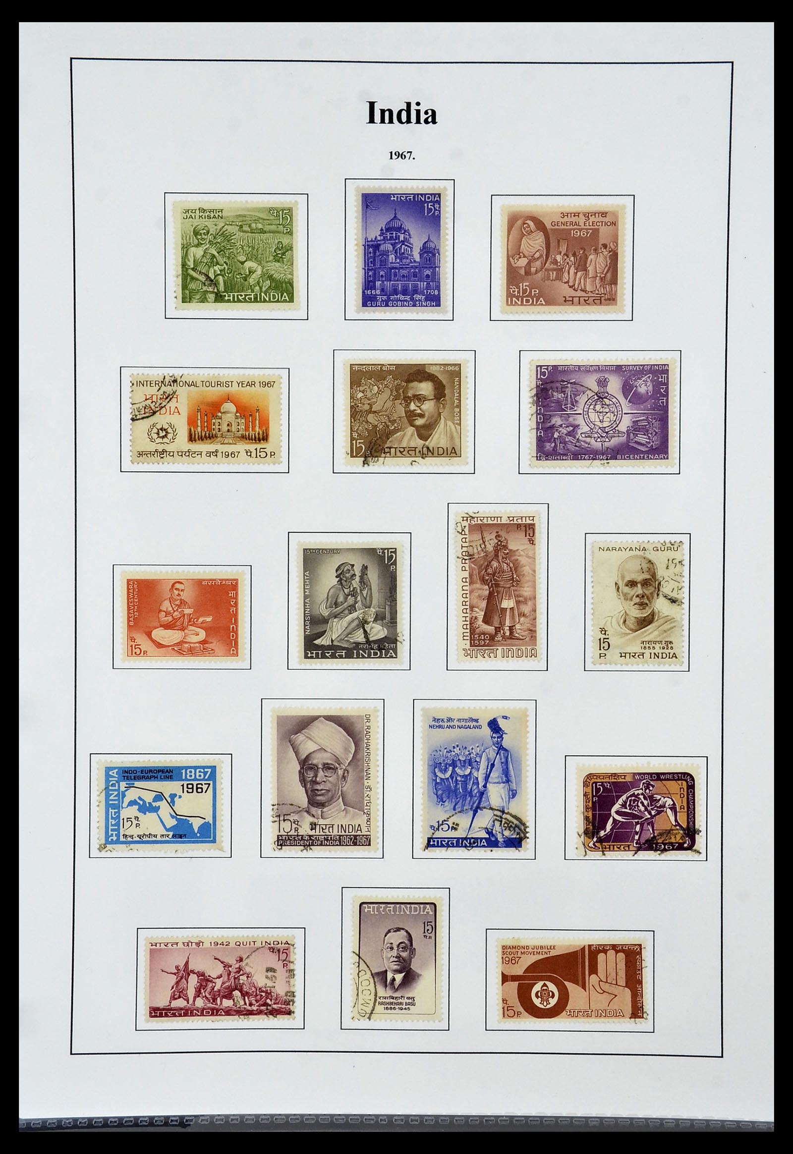 34010 030 - Postzegelverzameling 34010 India en Staten 1854-2018!