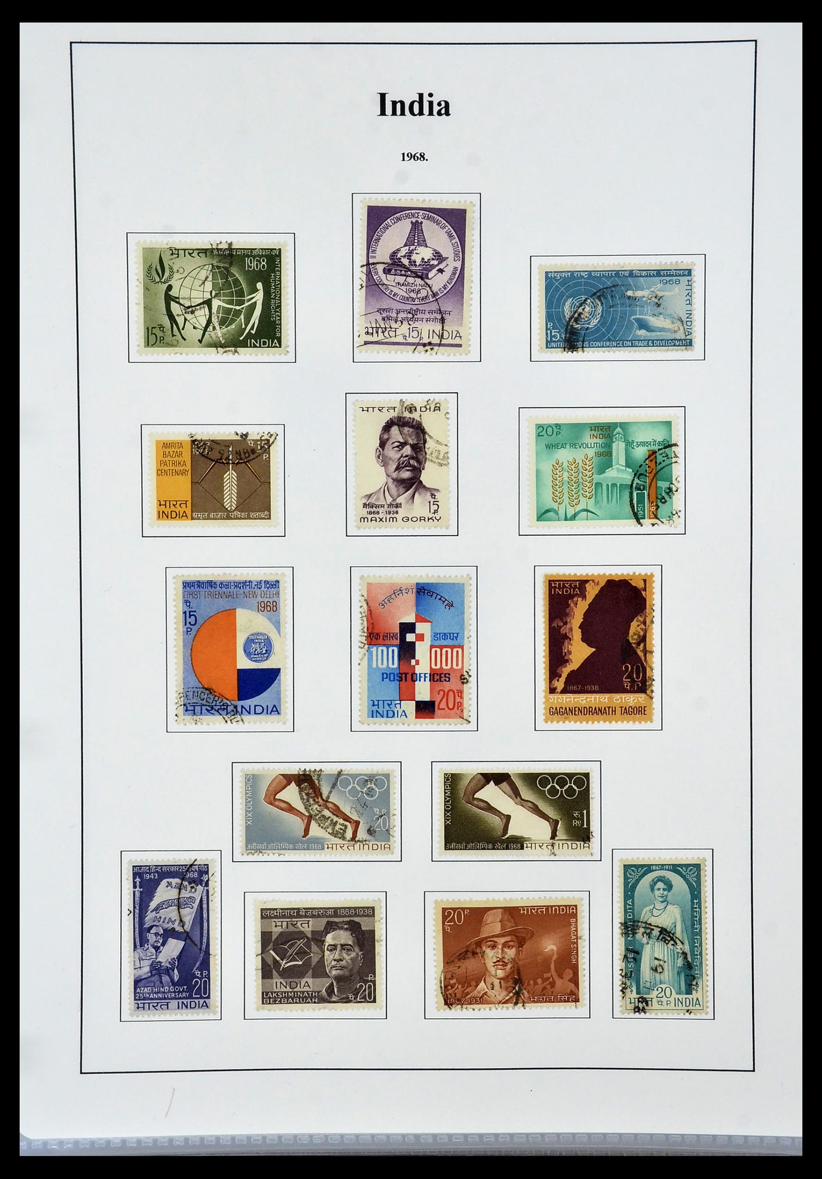 34010 031 - Postzegelverzameling 34010 India en Staten 1854-2018!