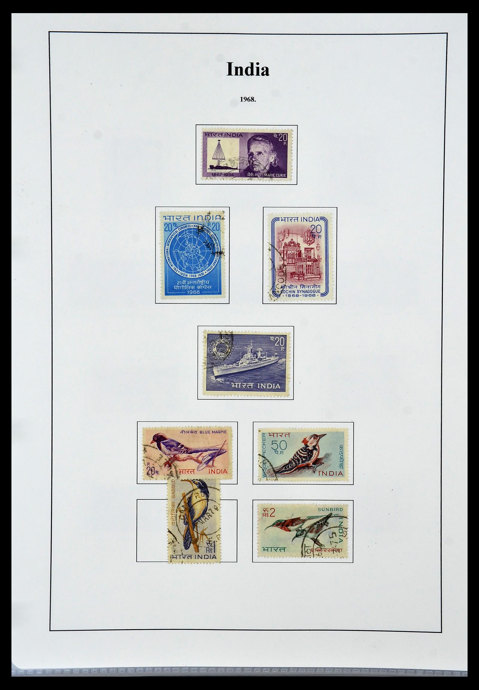 34010 032 - Stamp collection 34010 India and States 1854-2018!