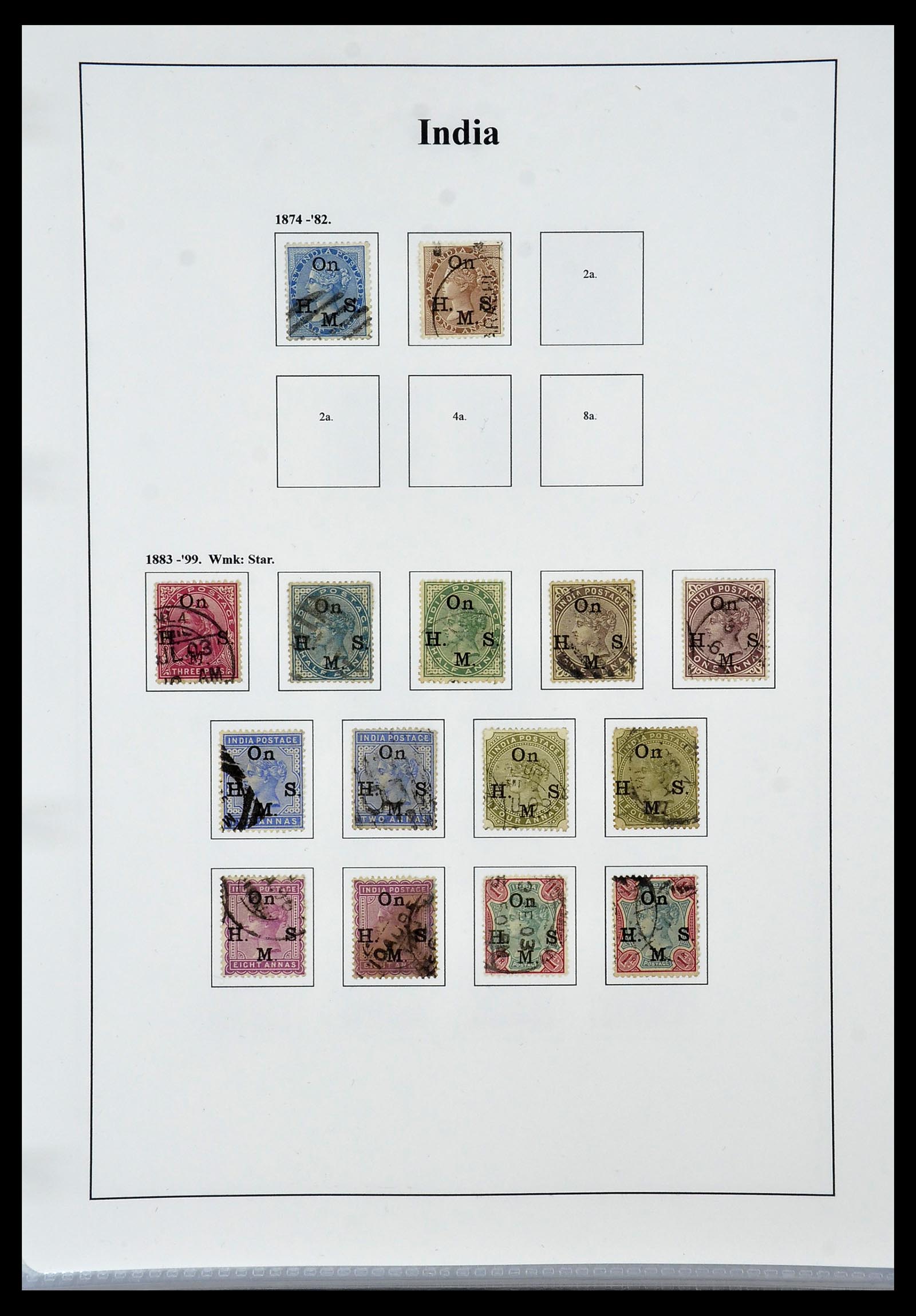 34010 040 - Postzegelverzameling 34010 India en Staten 1854-2018!
