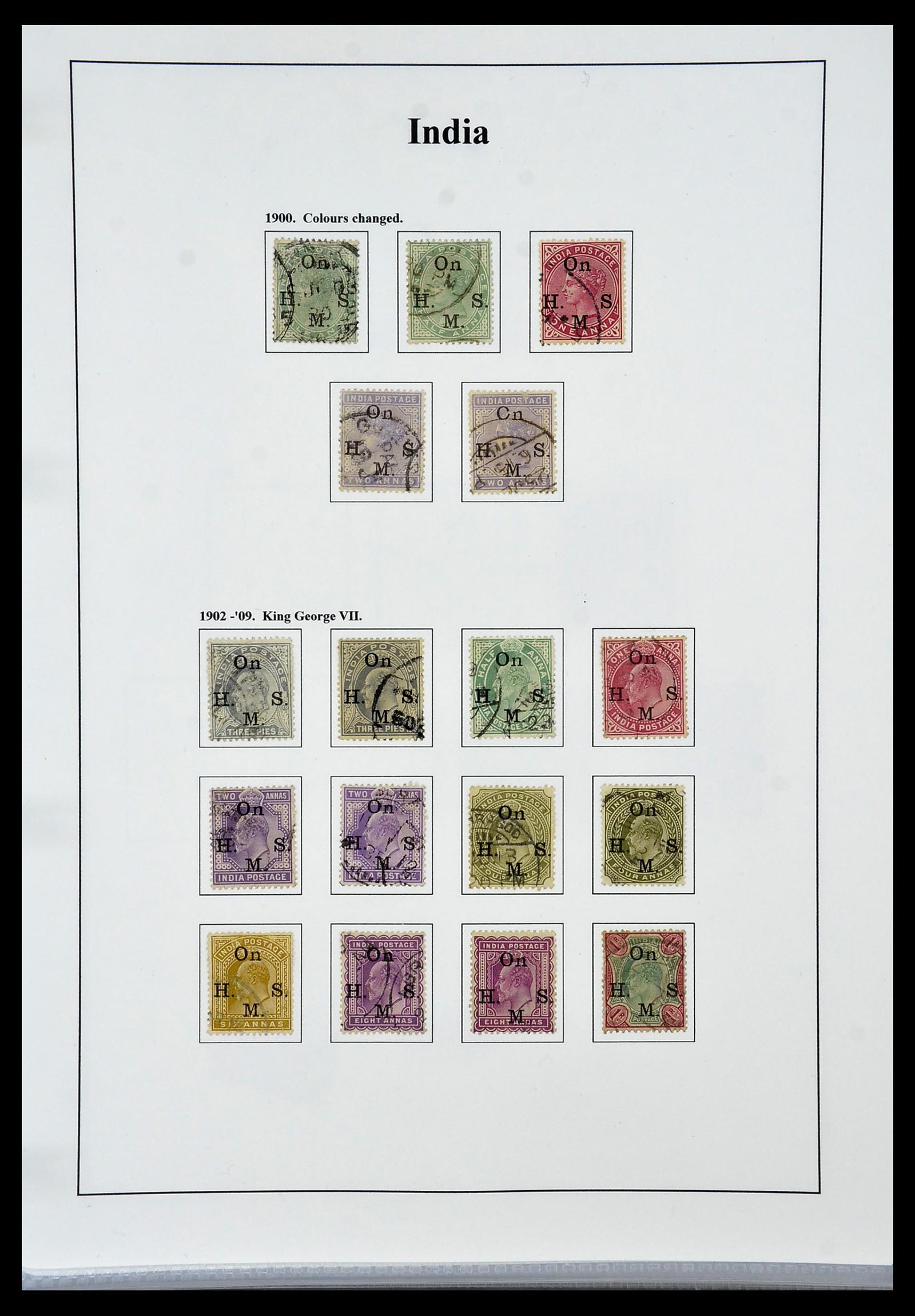 34010 041 - Stamp collection 34010 India and States 1854-2018!
