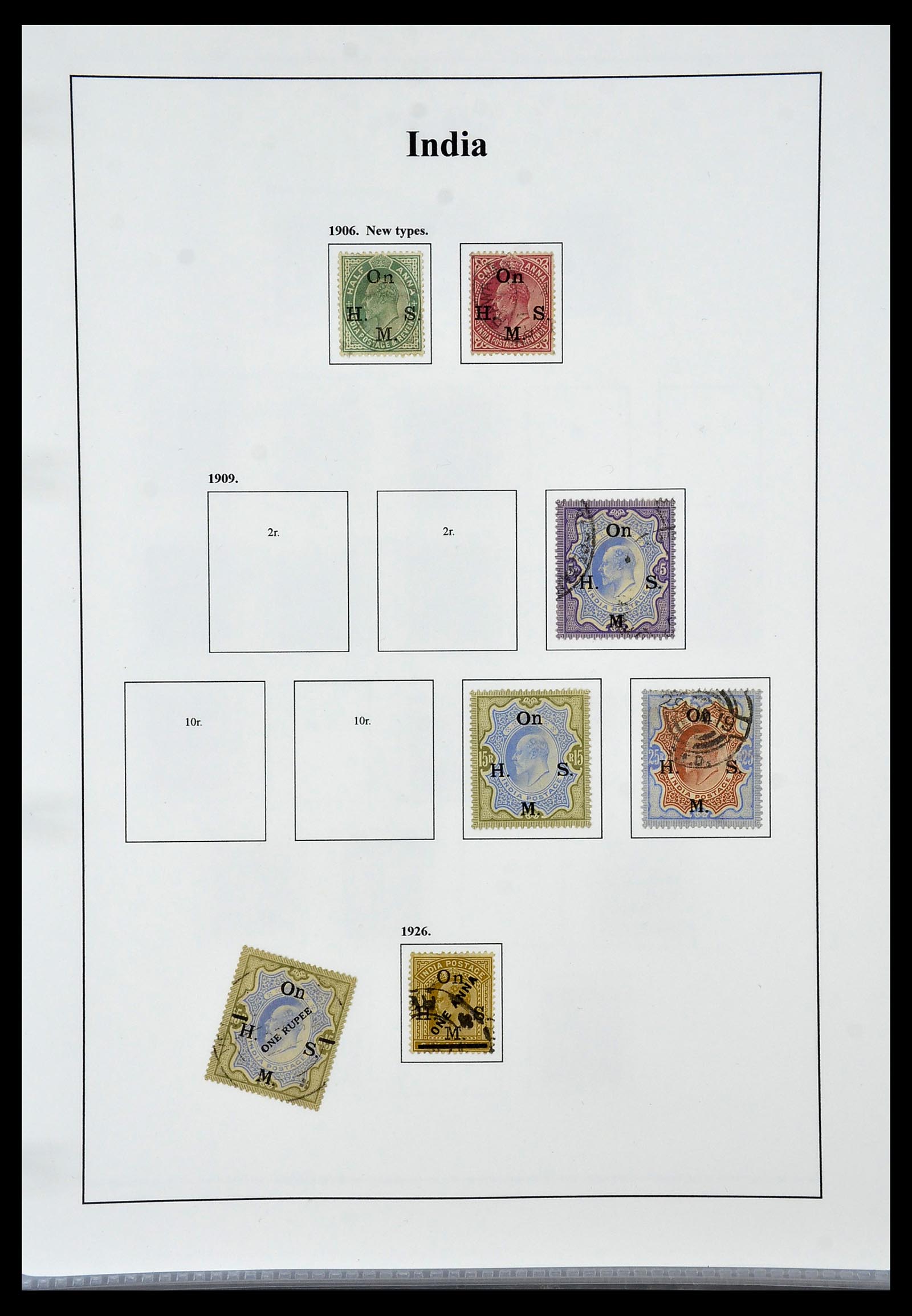34010 042 - Stamp collection 34010 India and States 1854-2018!