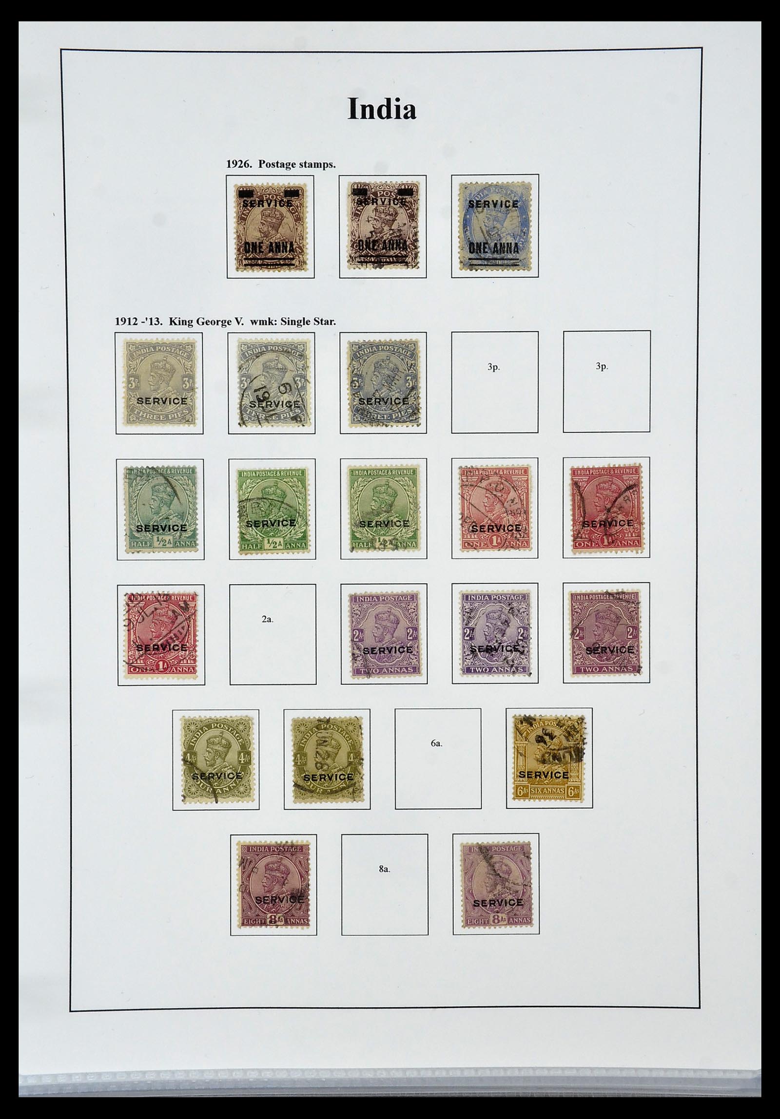 34010 043 - Stamp collection 34010 India and States 1854-2018!