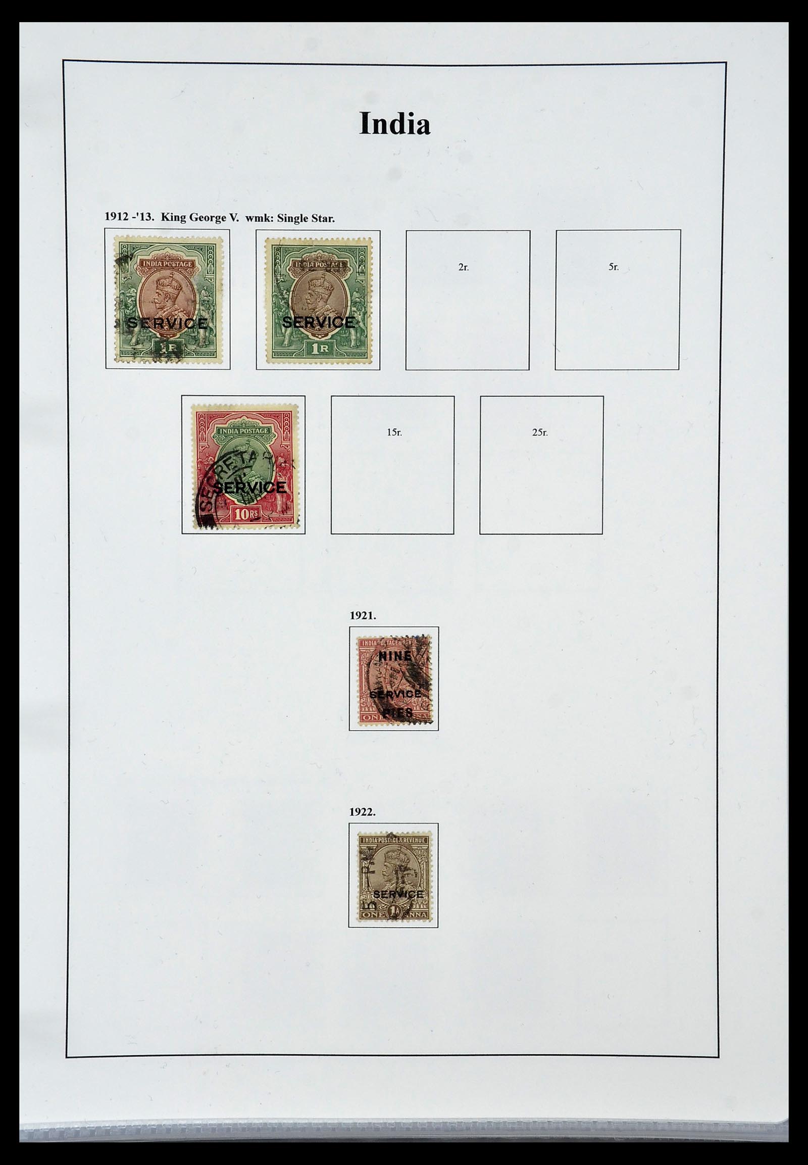 34010 044 - Stamp collection 34010 India and States 1854-2018!