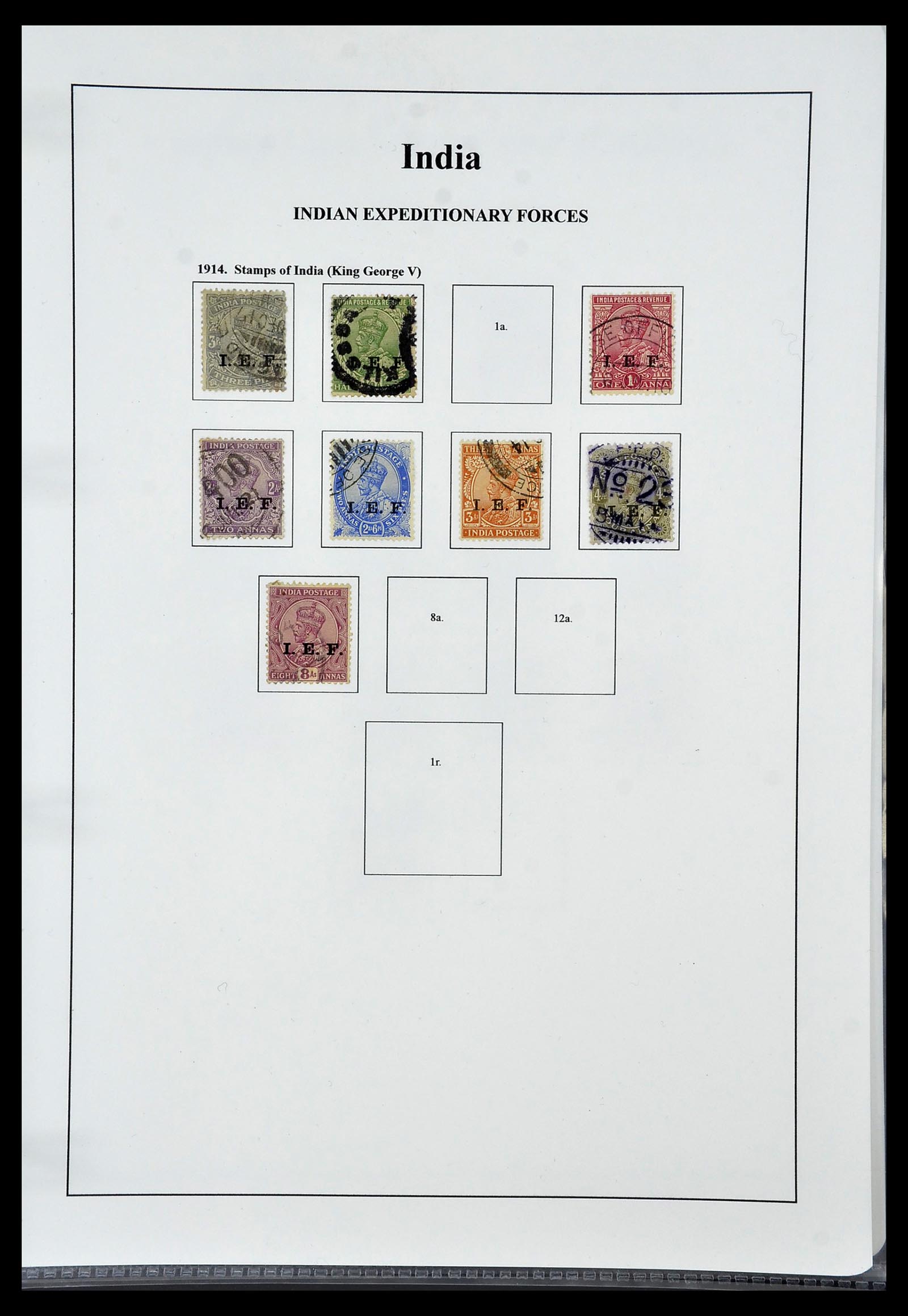34010 050 - Stamp collection 34010 India and States 1854-2018!
