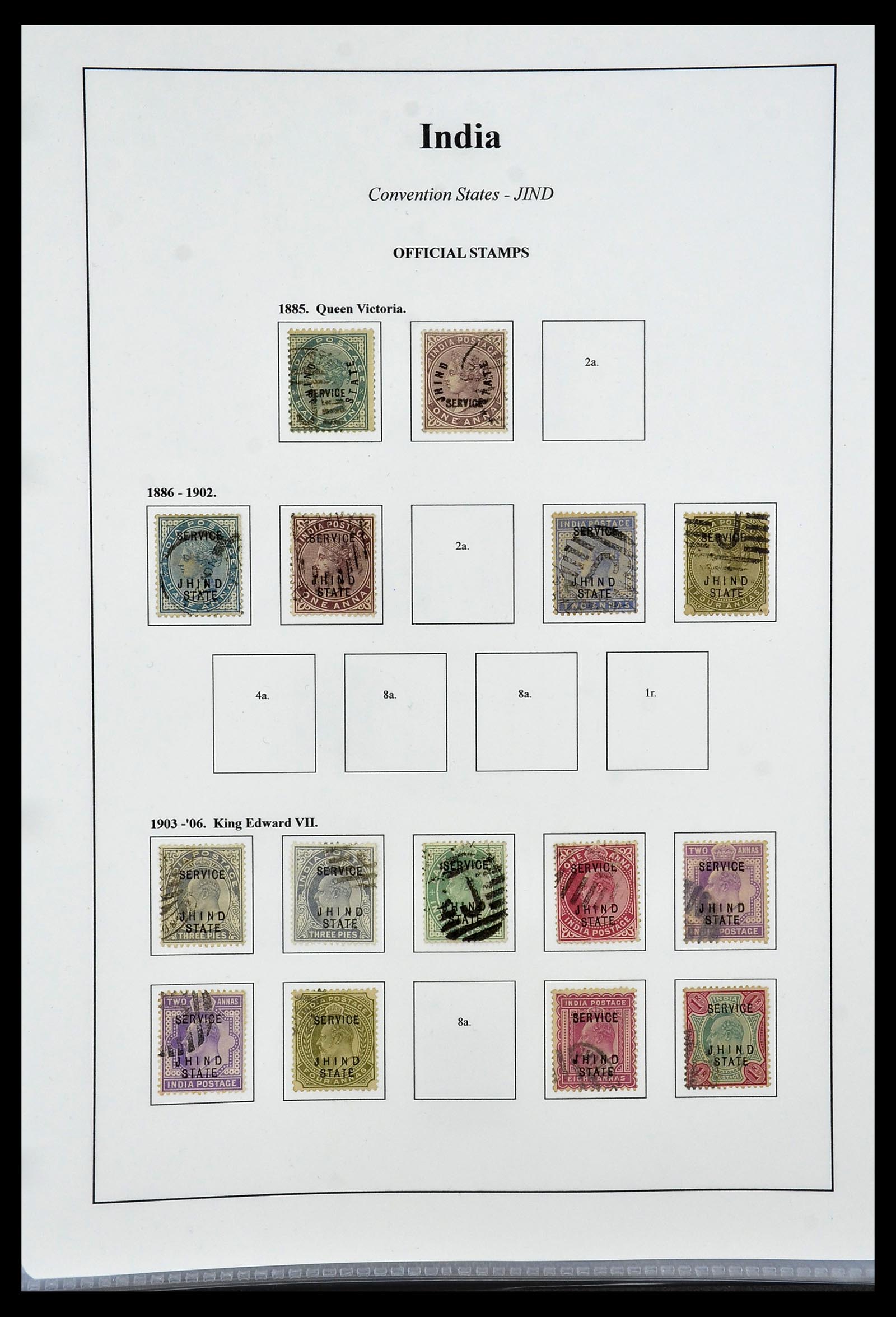 34010 058 - Stamp collection 34010 India and States 1854-2018!