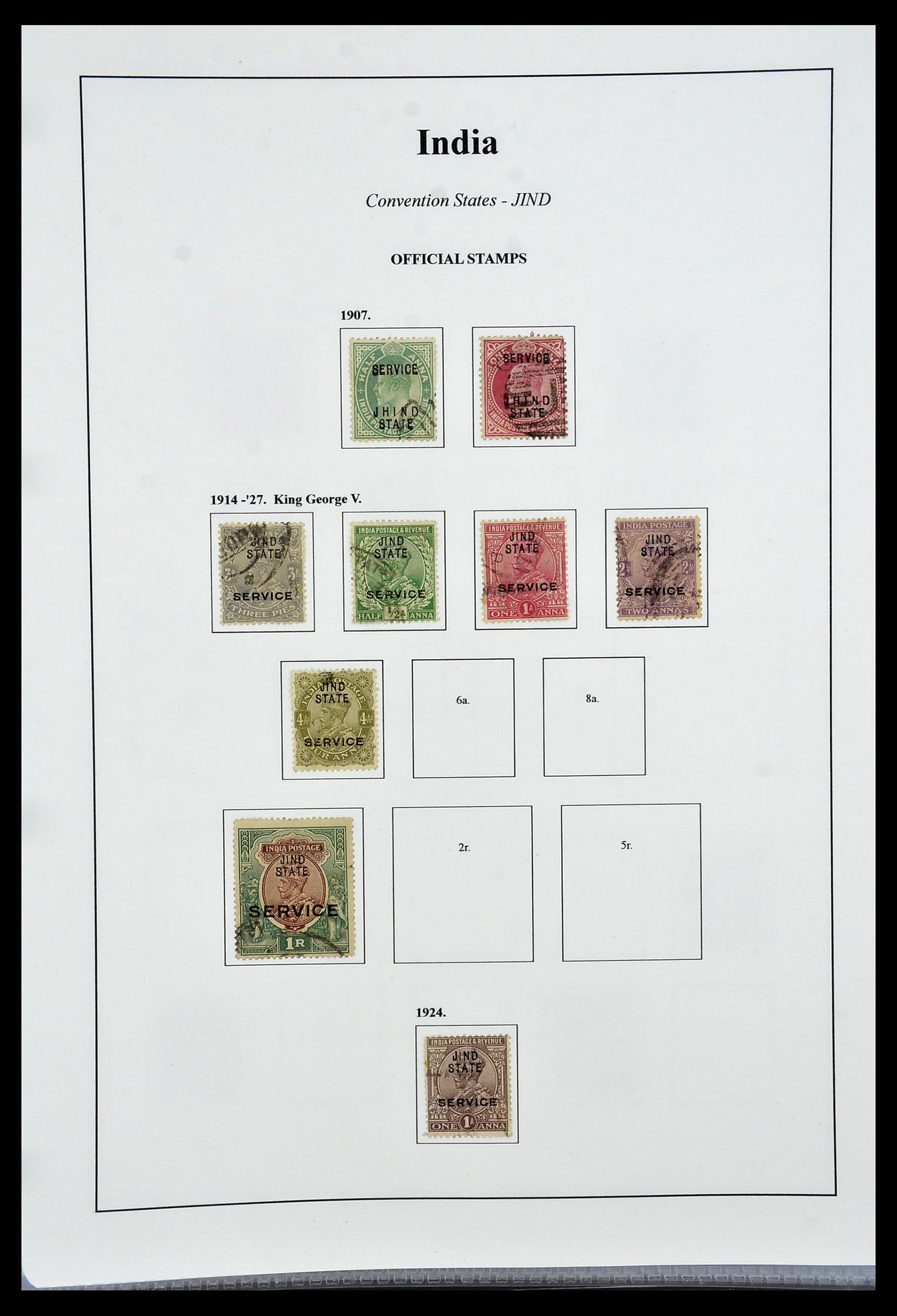 34010 059 - Stamp collection 34010 India and States 1854-2018!