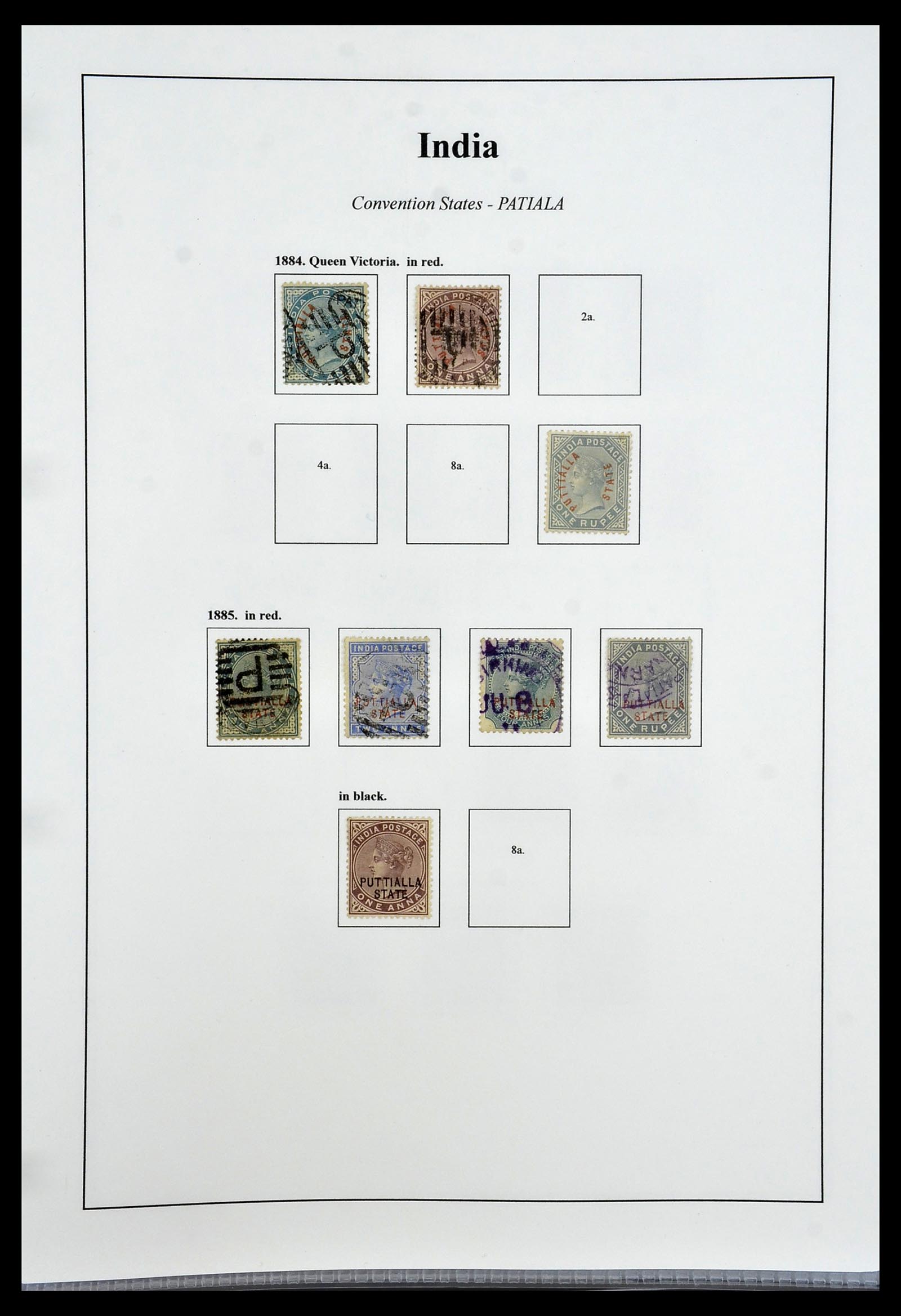 34010 061 - Stamp collection 34010 India and States 1854-2018!