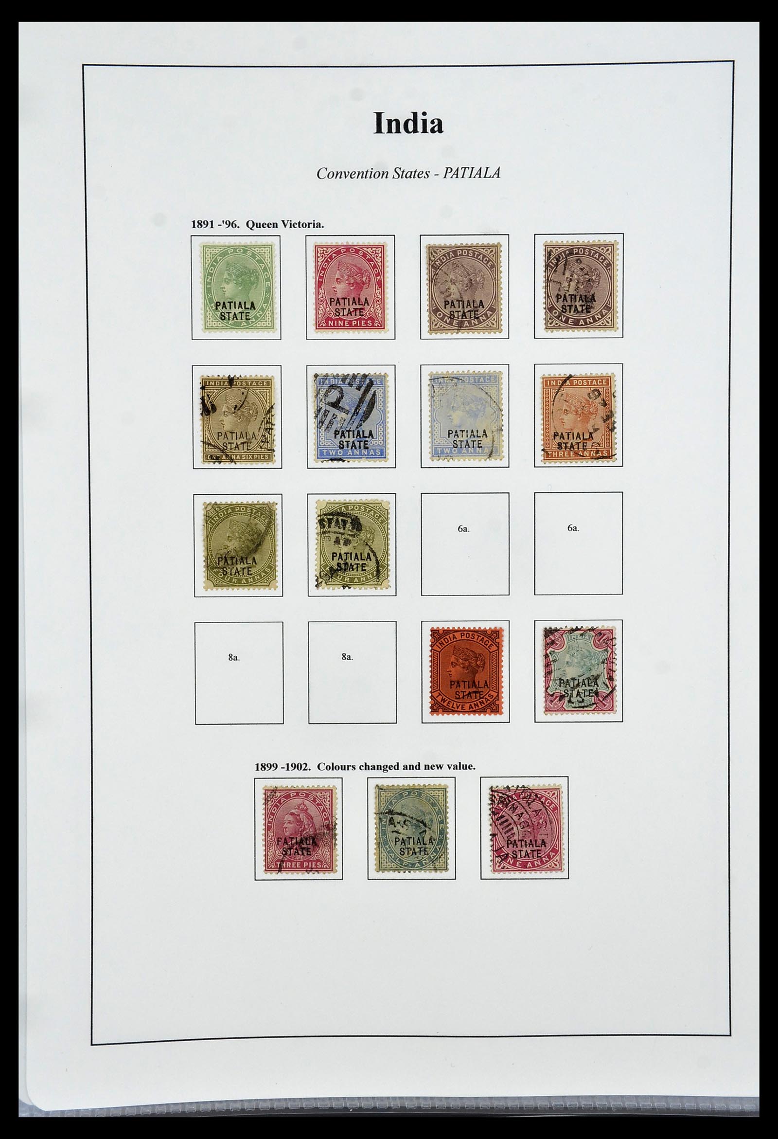 34010 062 - Stamp collection 34010 India and States 1854-2018!