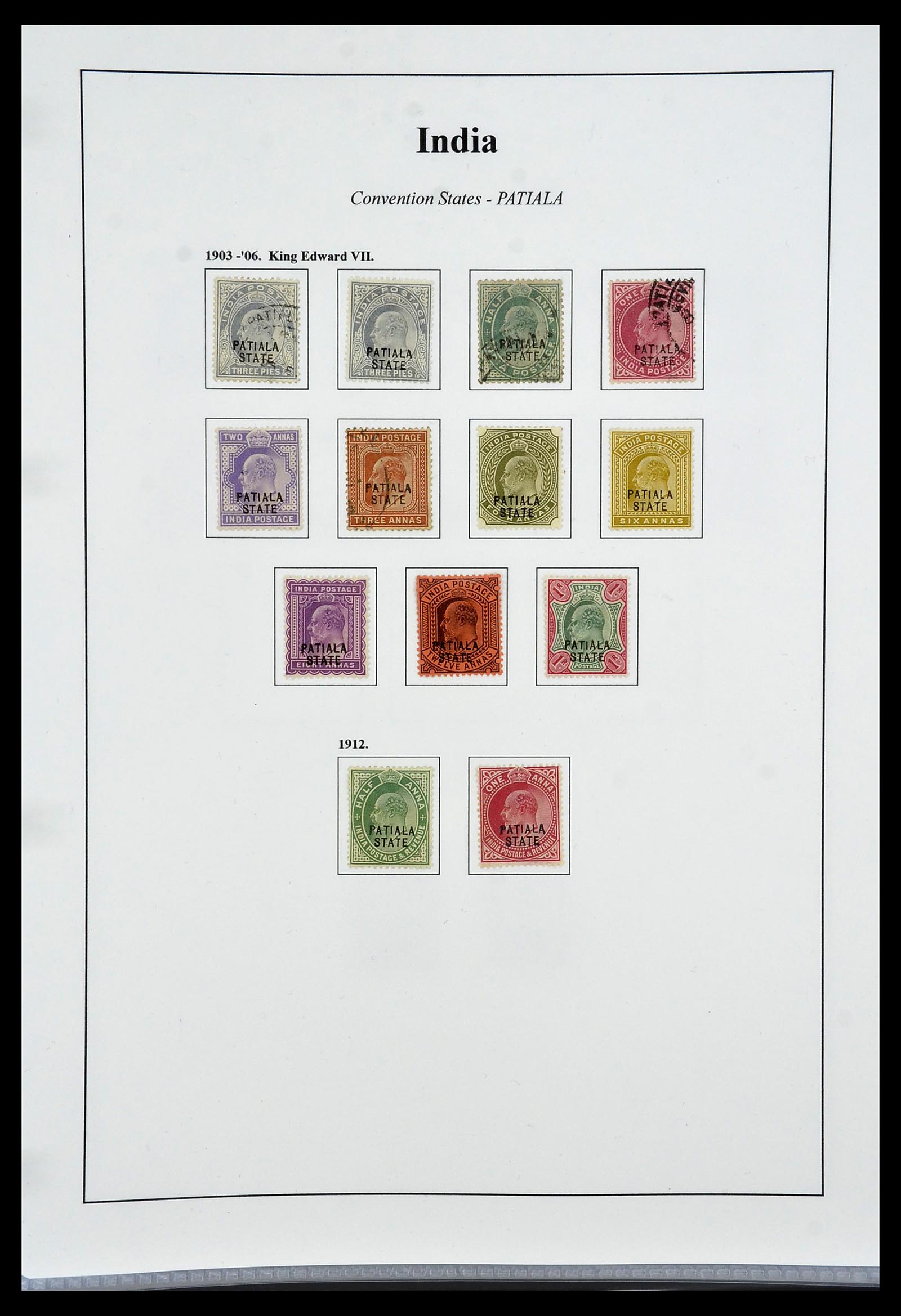 34010 063 - Stamp collection 34010 India and States 1854-2018!
