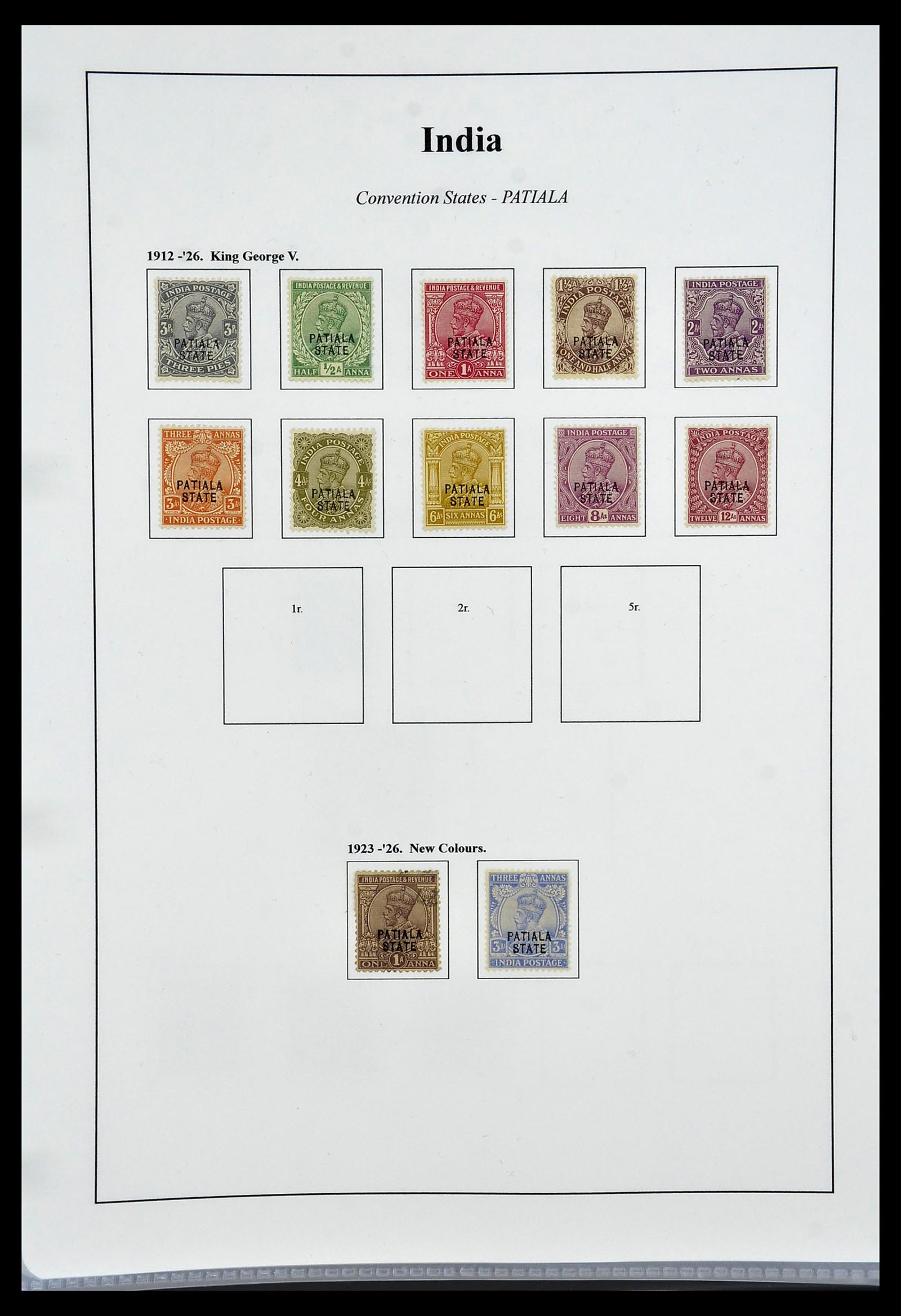 34010 064 - Stamp collection 34010 India and States 1854-2018!