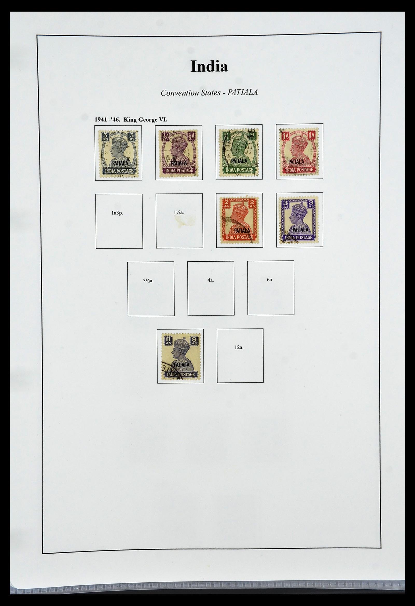 34010 066 - Stamp collection 34010 India and States 1854-2018!