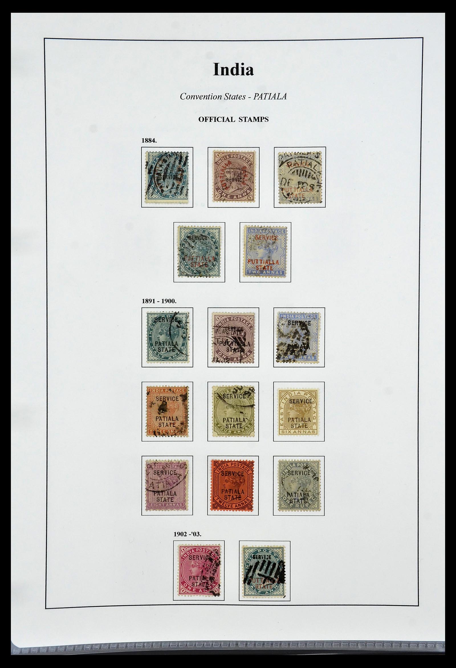 34010 067 - Stamp collection 34010 India and States 1854-2018!