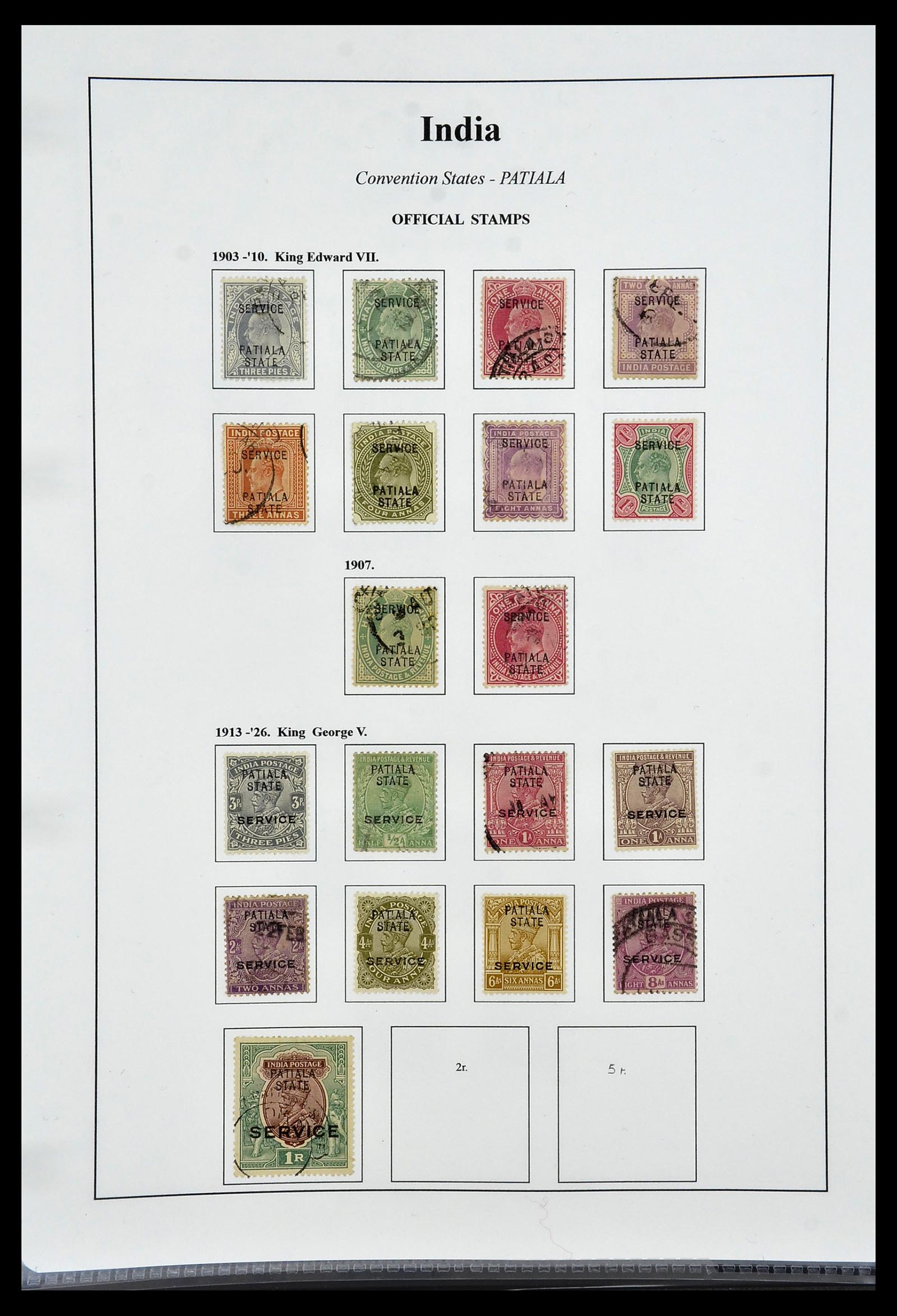 34010 068 - Stamp collection 34010 India and States 1854-2018!